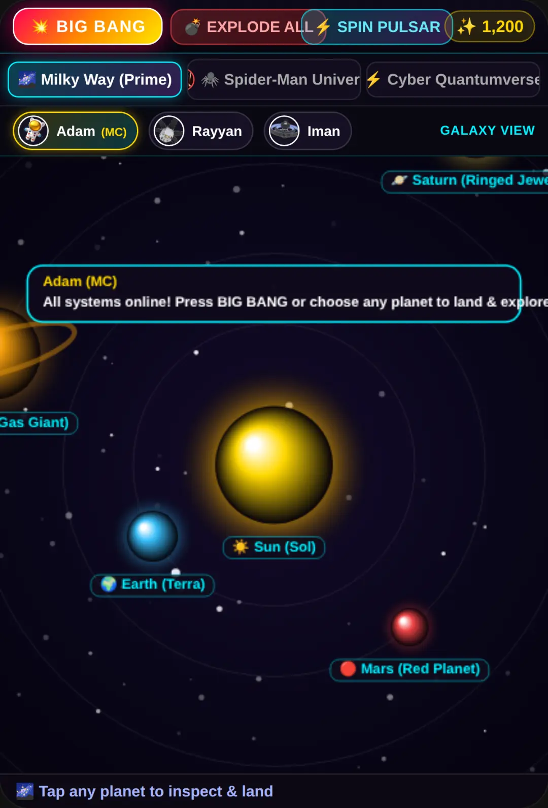 Cosmic Galaxy Explorer - Multiverse & Planetary Adventure cover