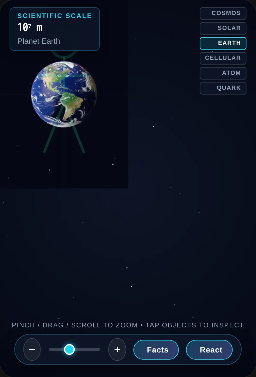 Cosmic to Subatomic: Infinite Zoom Sandbox cover