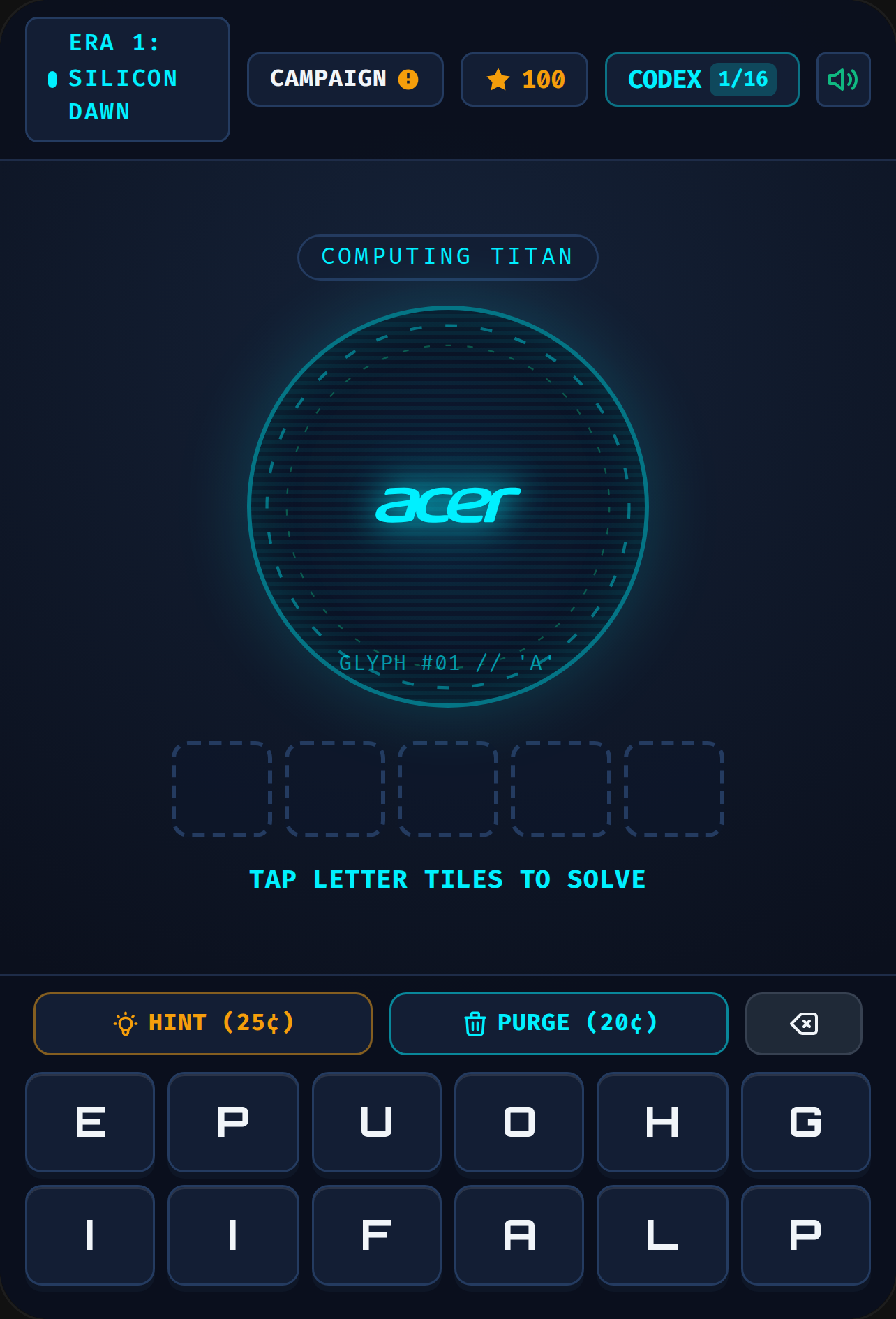 Cyber Logo Decipher // Tech Codex cover