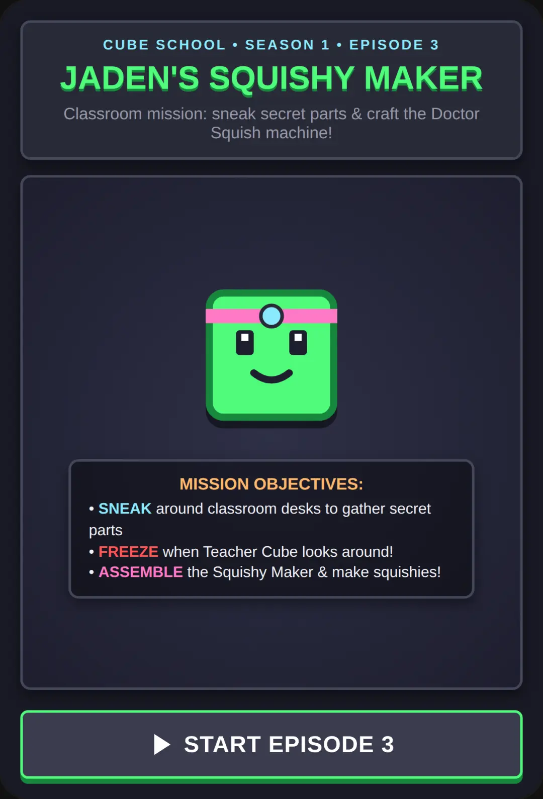 Cube School: Doctor Squish Maker cover