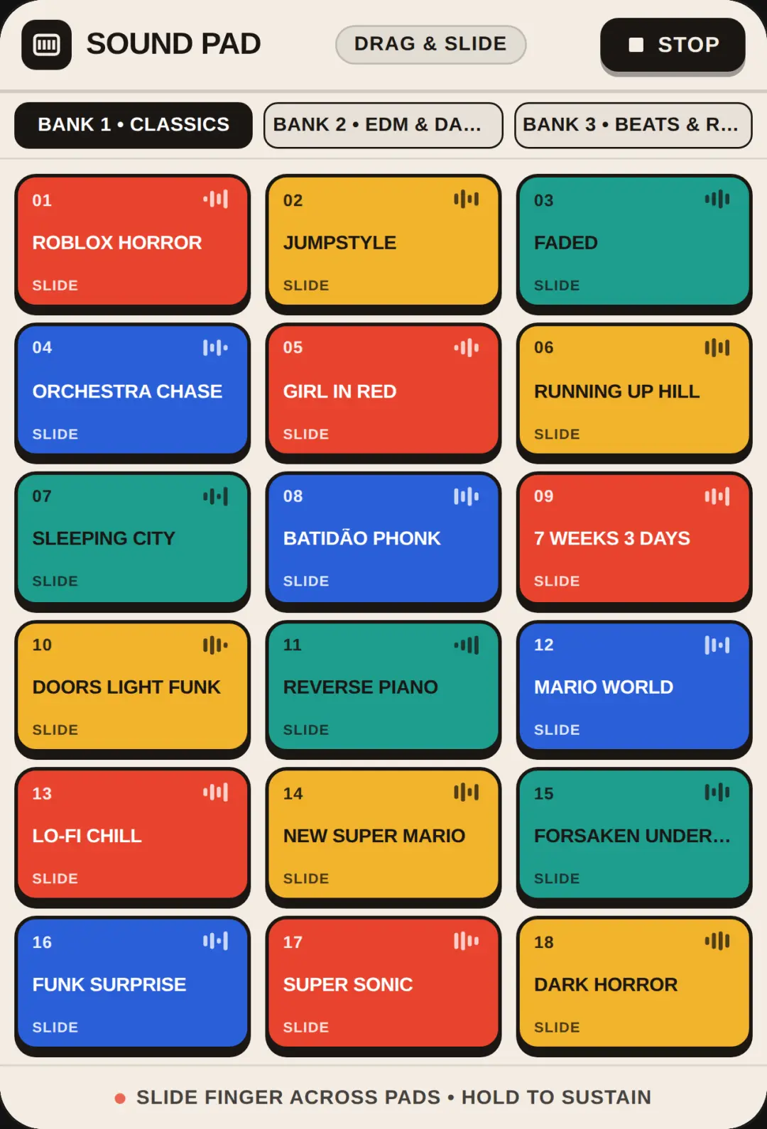 SOUND PAD cover