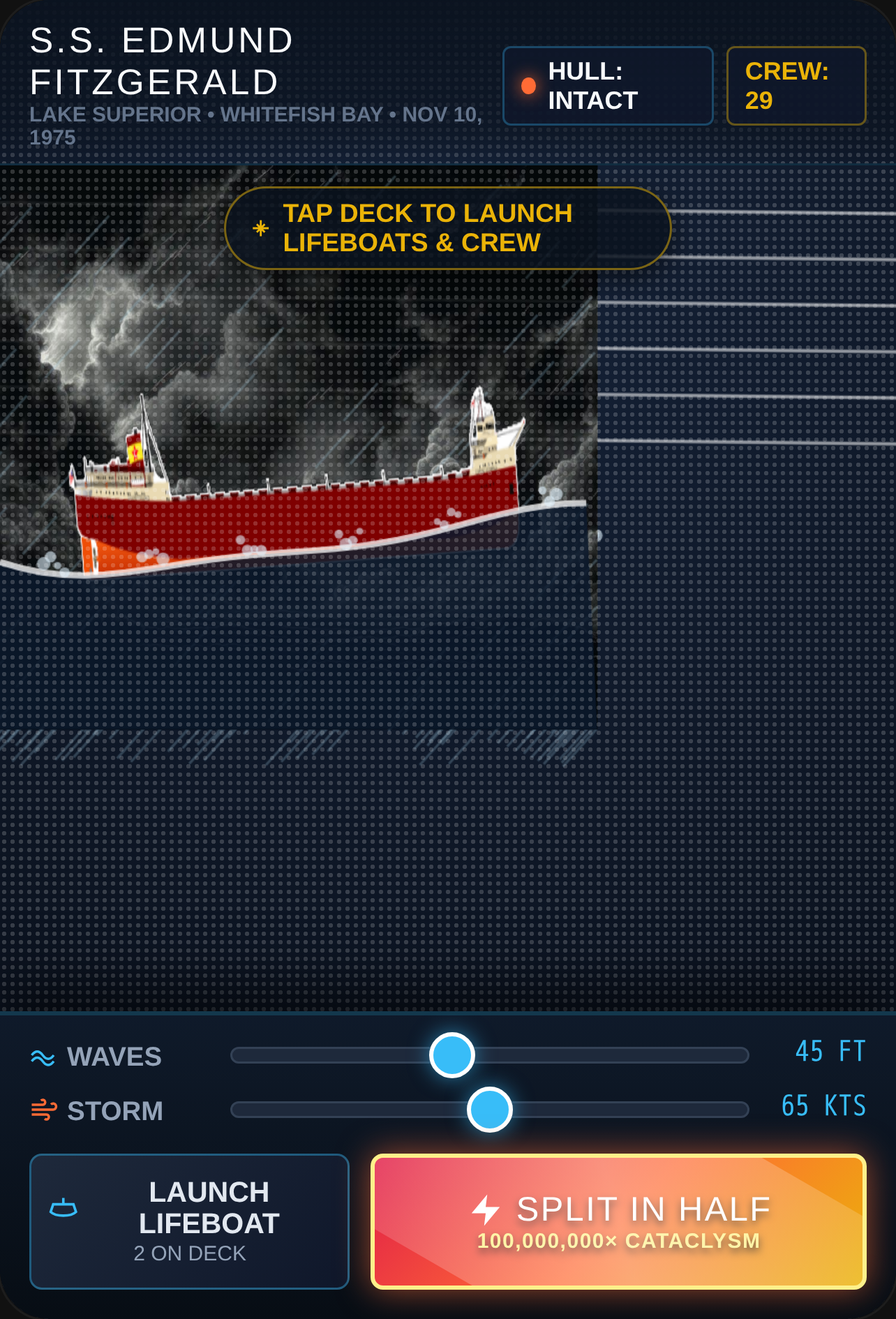 S.S. Edmund Fitzgerald: Storm-Waves Sandbox cover