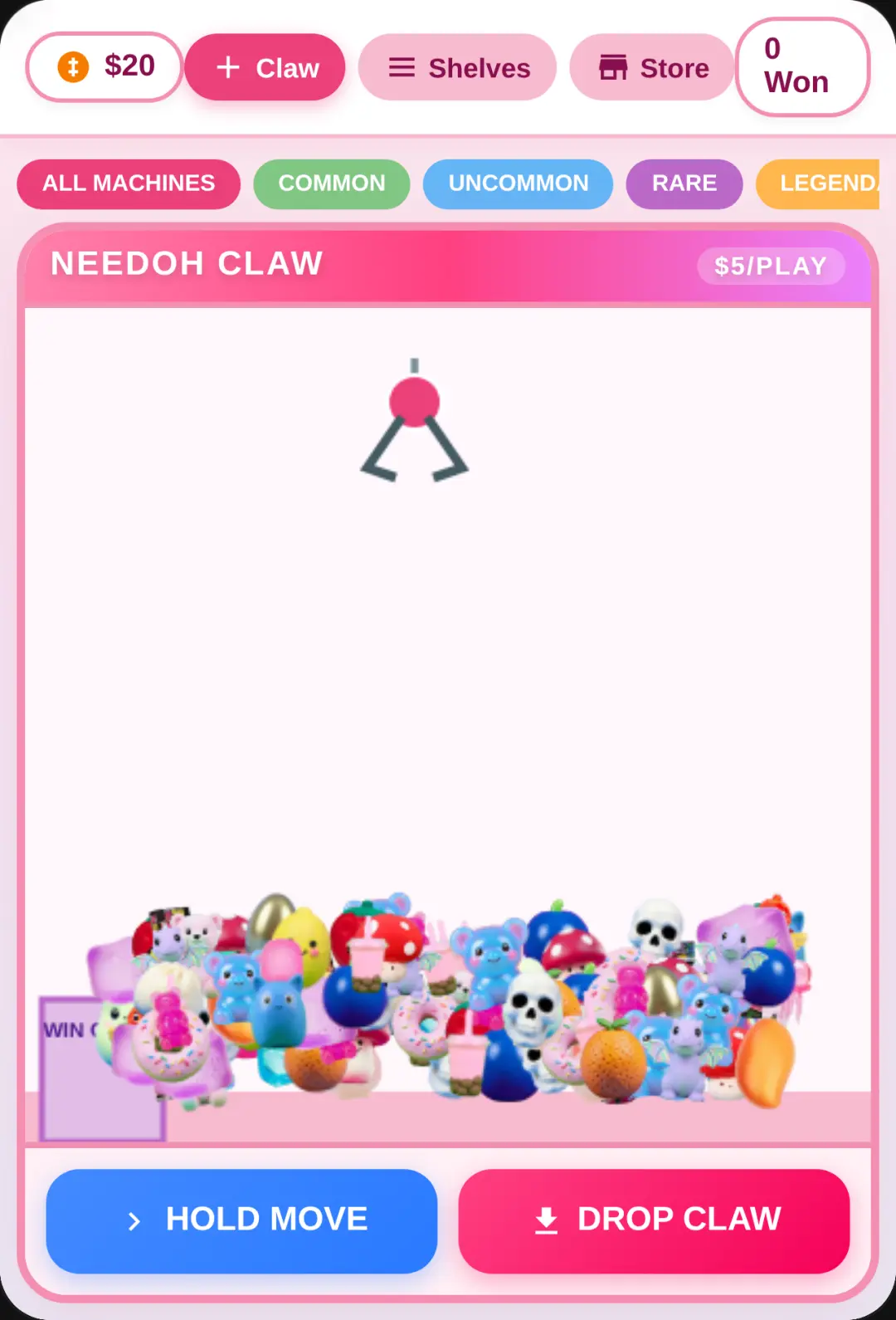 Pastel Needoh Claw Machine & Store cover