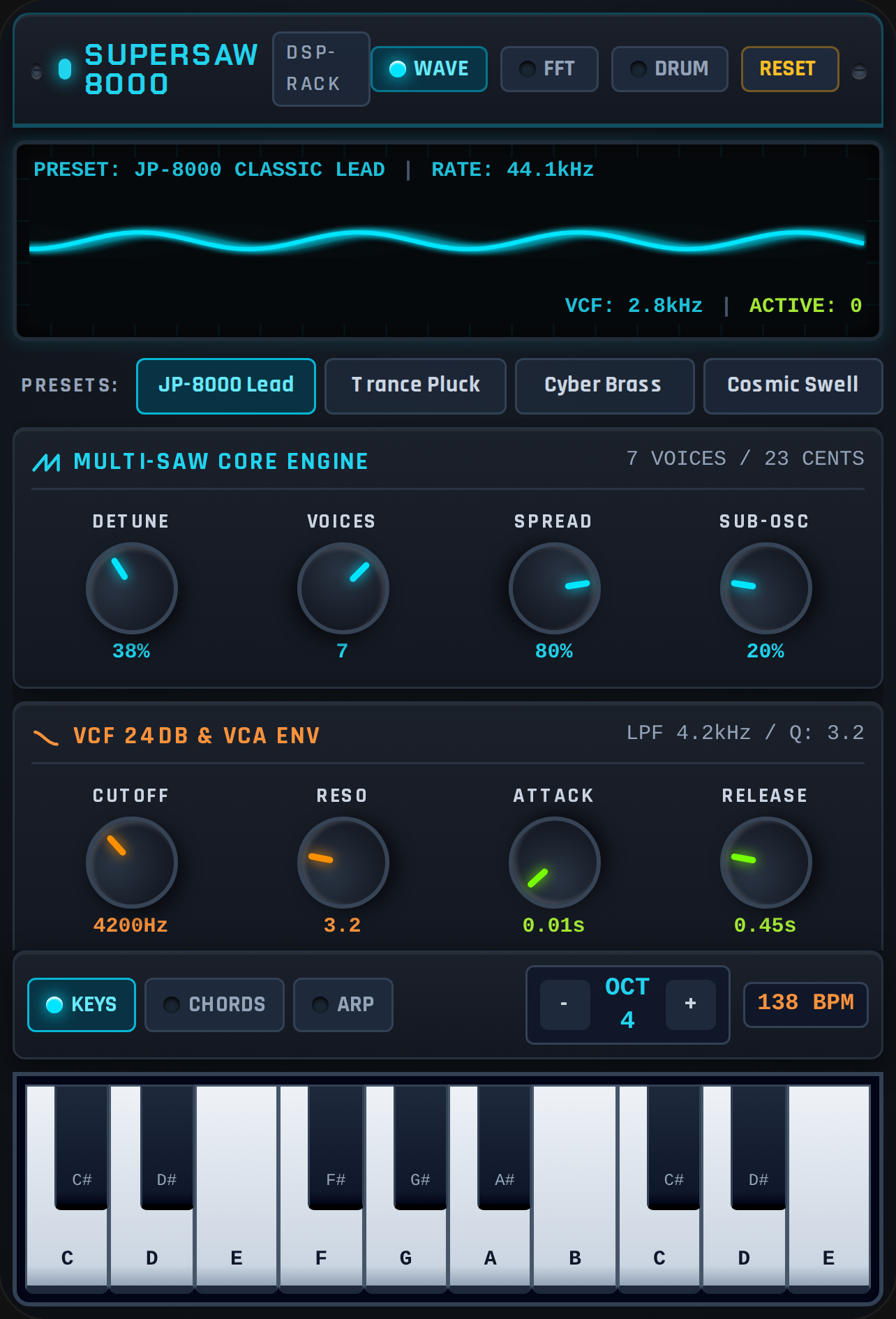 SUPER-SAW 8000 | Analog Studio Rack cover