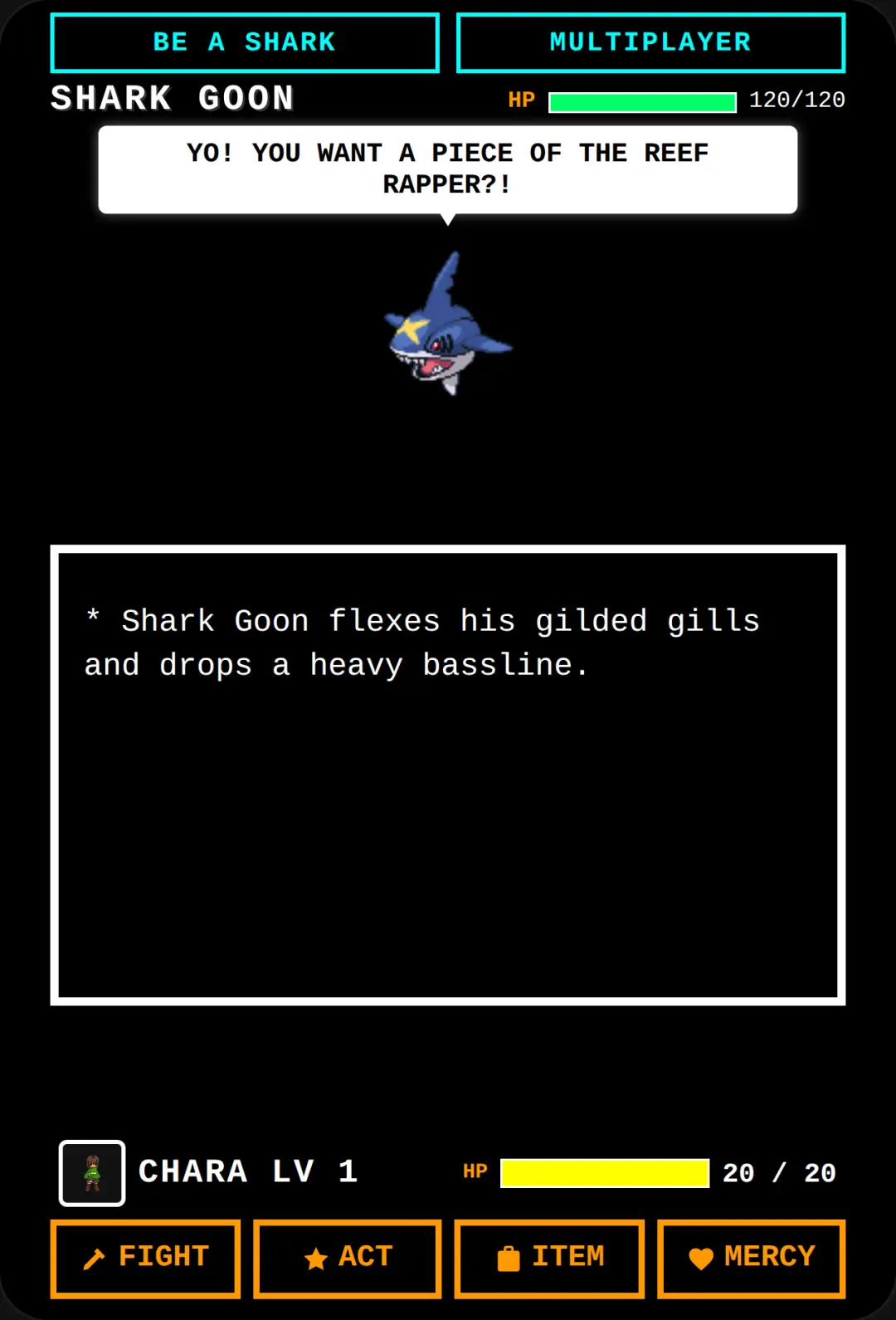 Shark Goon Rap (sorry there is no multiplaye) cover