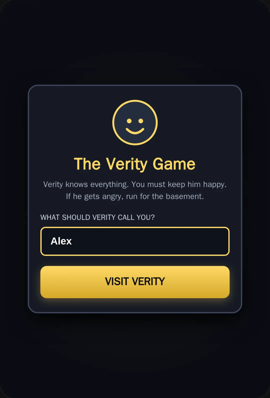 The Verity Game cover
