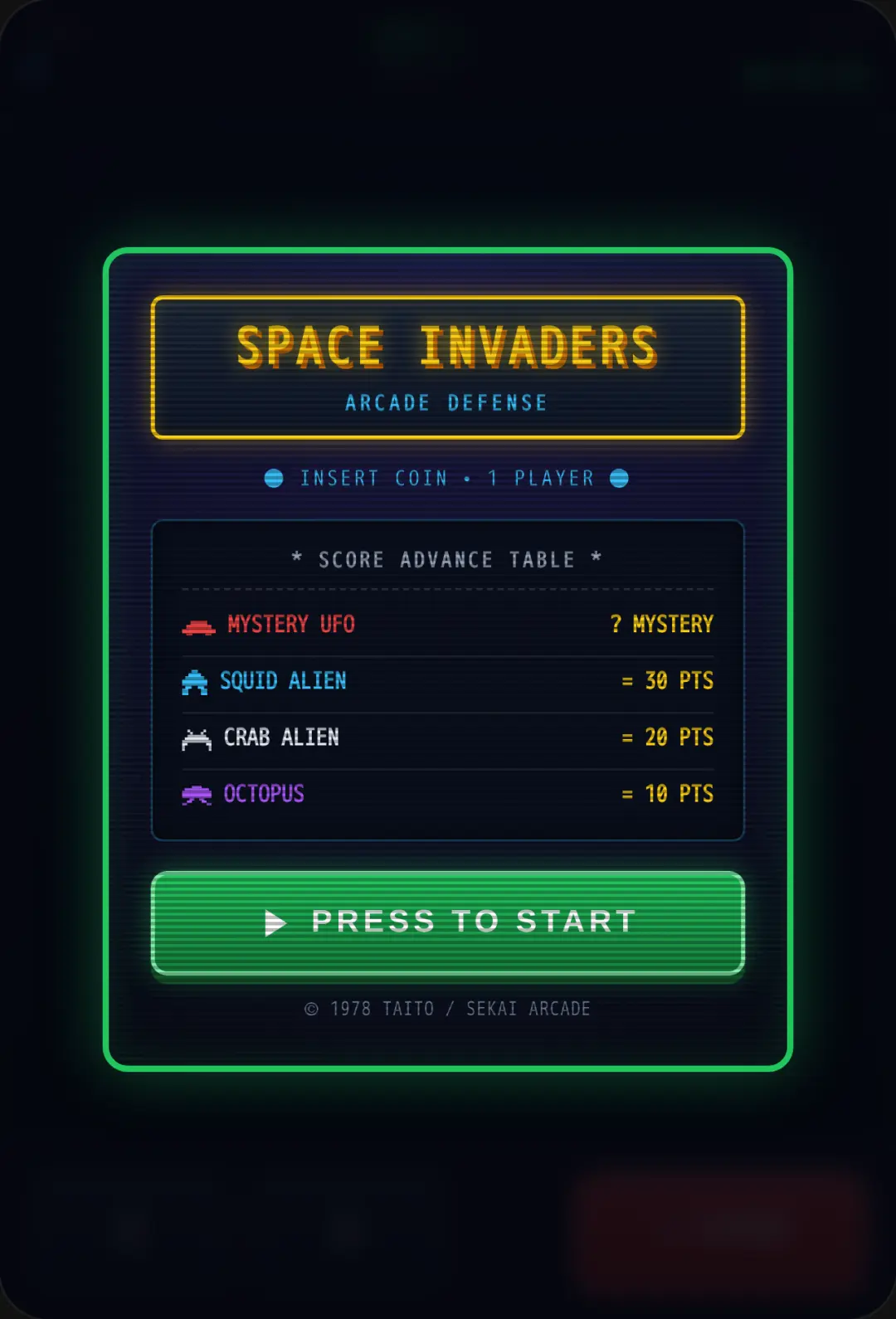Space Invaders cover