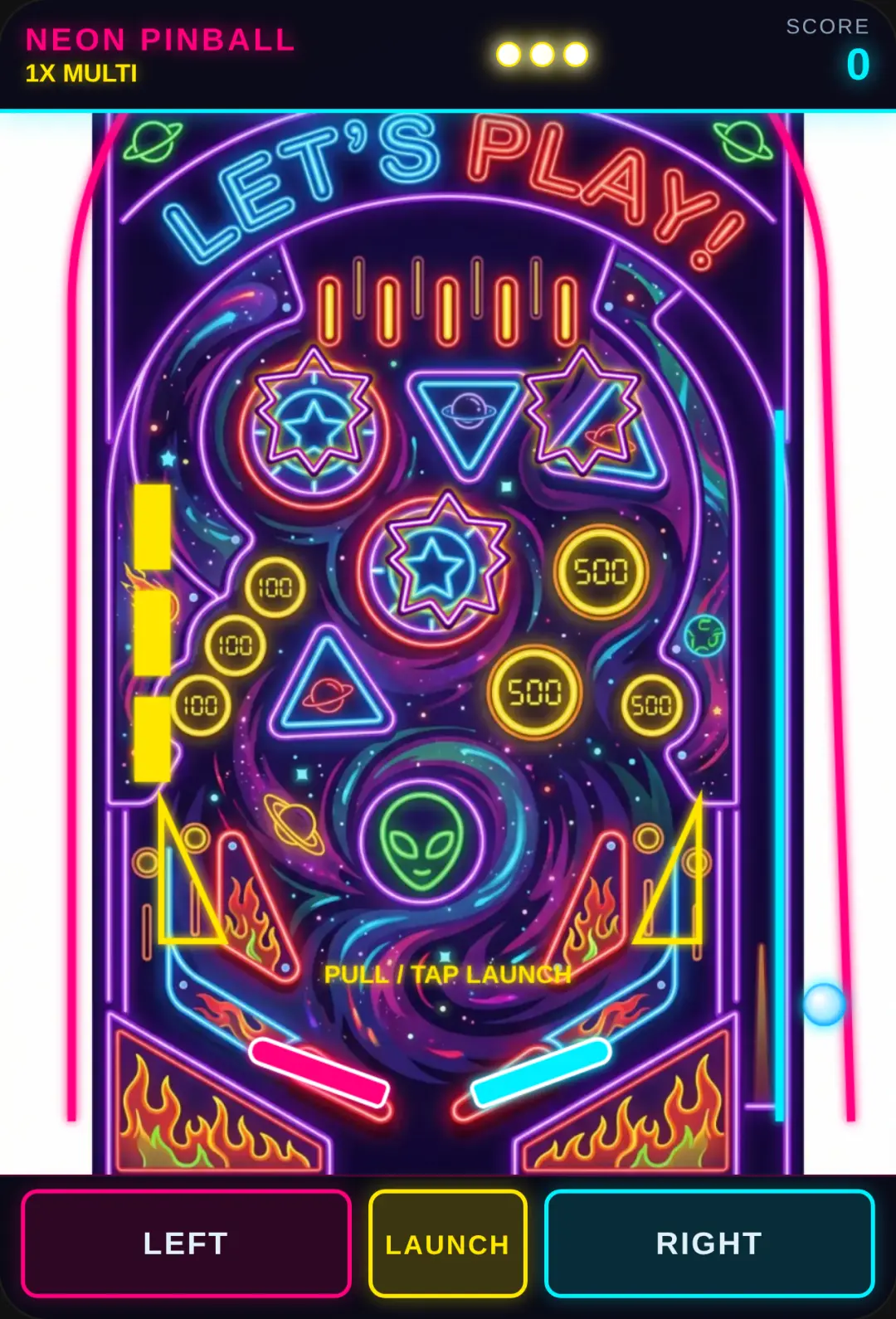 Neon Retro Pinball Arcade cover