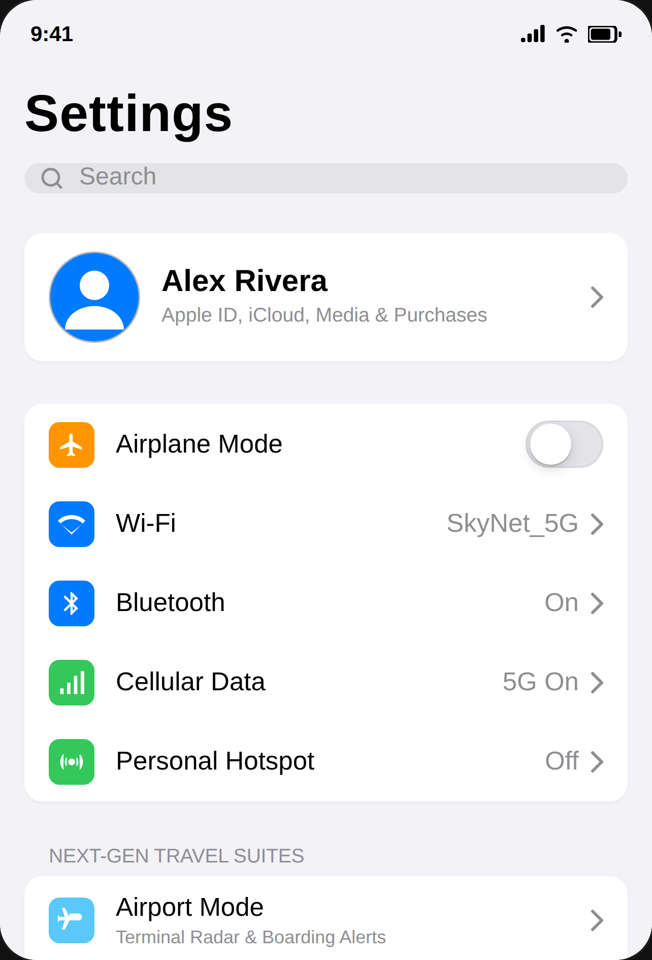 Settings cover