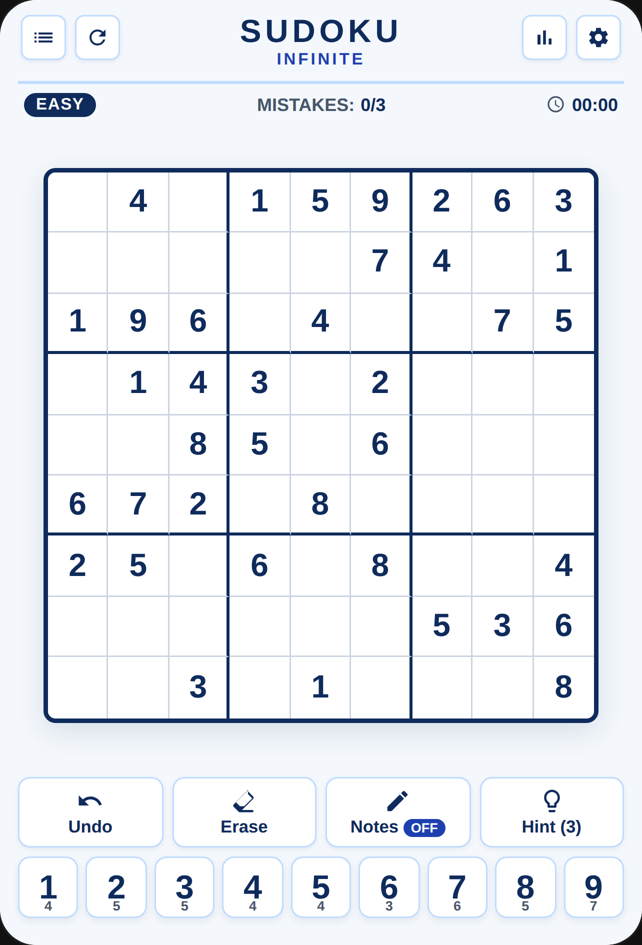 Sudoku Infinite cover