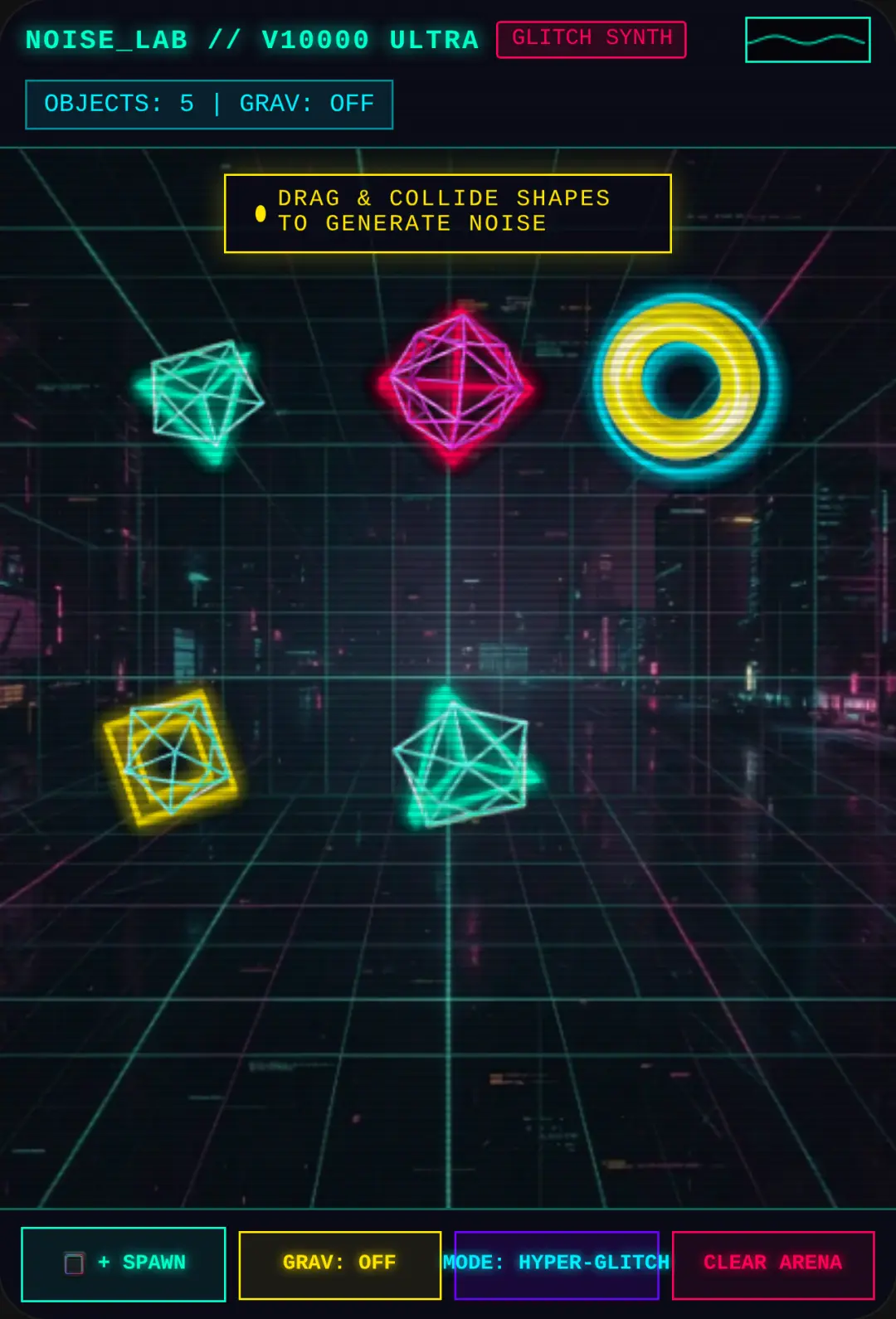 NOISE LAB // GLITCH PHYSICS SIMULATOR cover