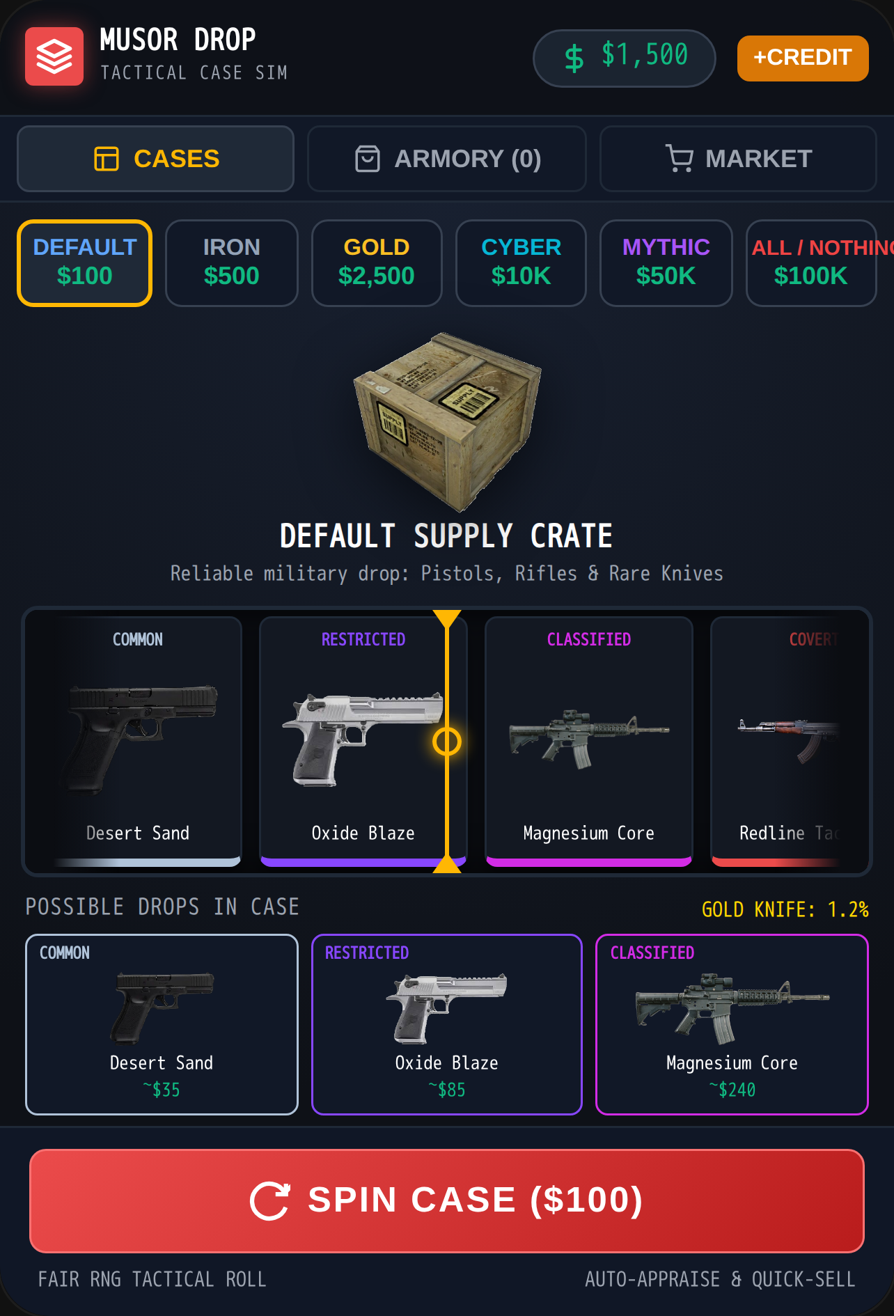 Musor Drop - Tactical Case Opening cover