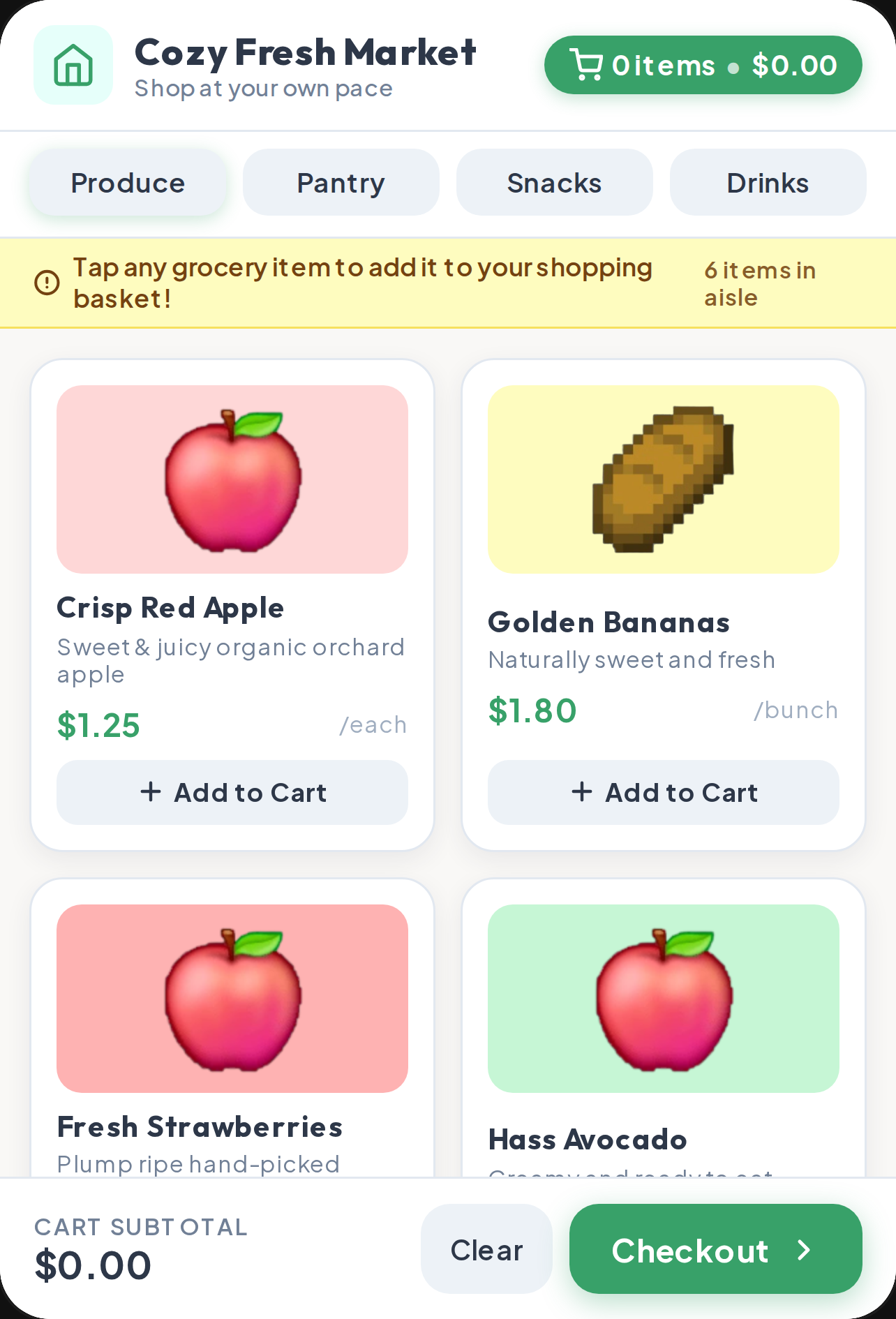 Cozy Market Groceries cover