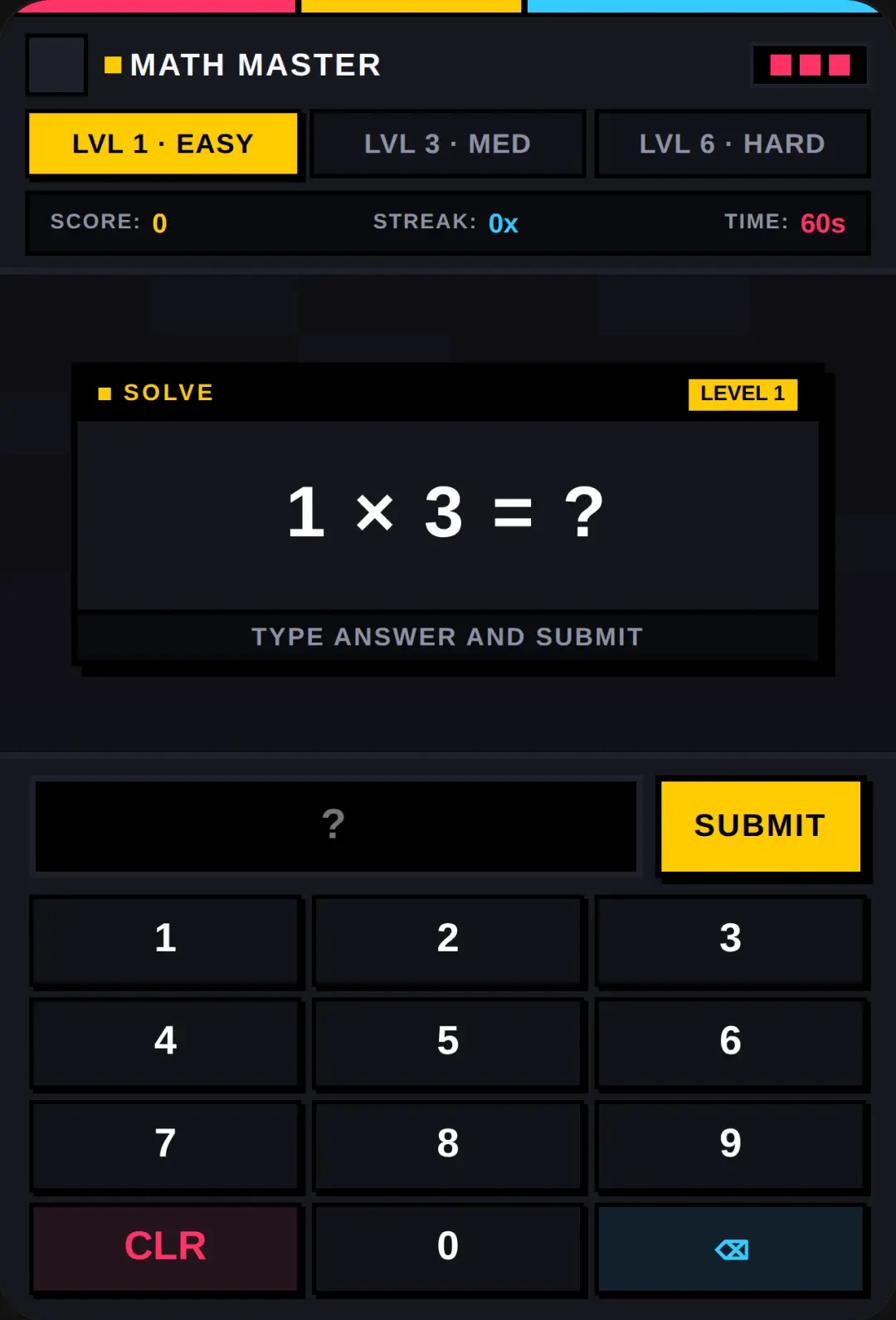 Math Master: Easy or Hard cover