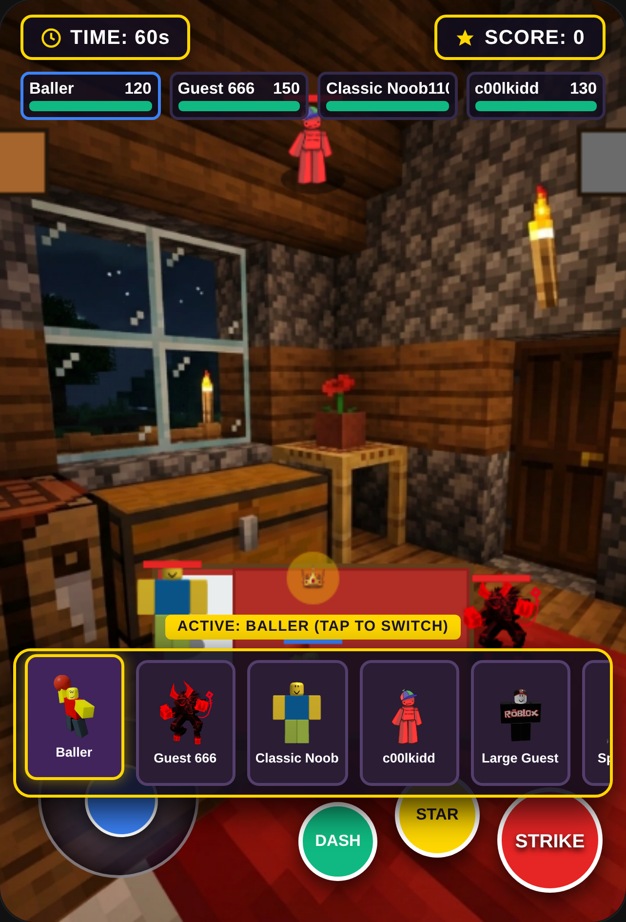 Roblox Meme Arena: Minecraft Bedroom Brawl cover