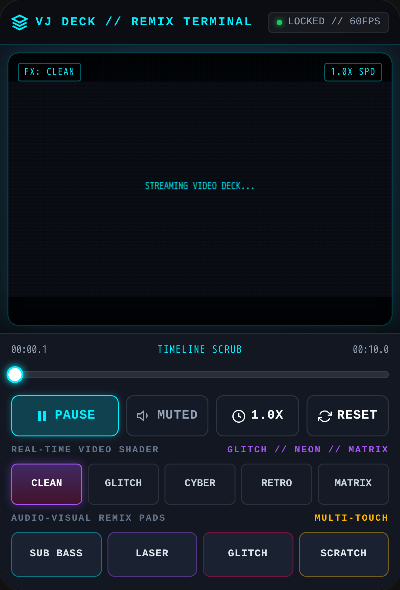 VJ DECK // REMIX TERMINAL cover