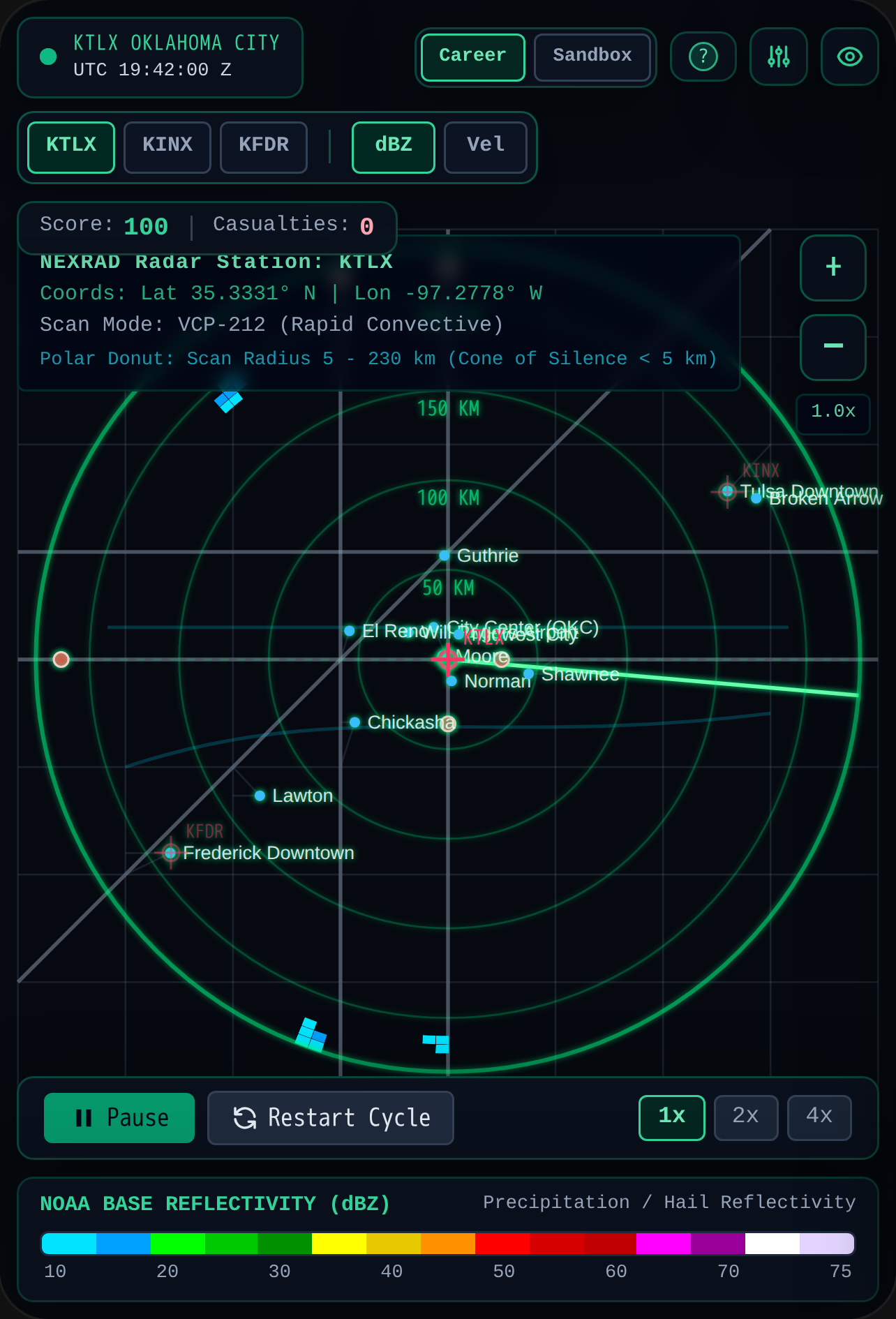 NEXRAD Doppler Radar Simulator - Oklahoma Network (So many Bug🤣) Early Access Version cover