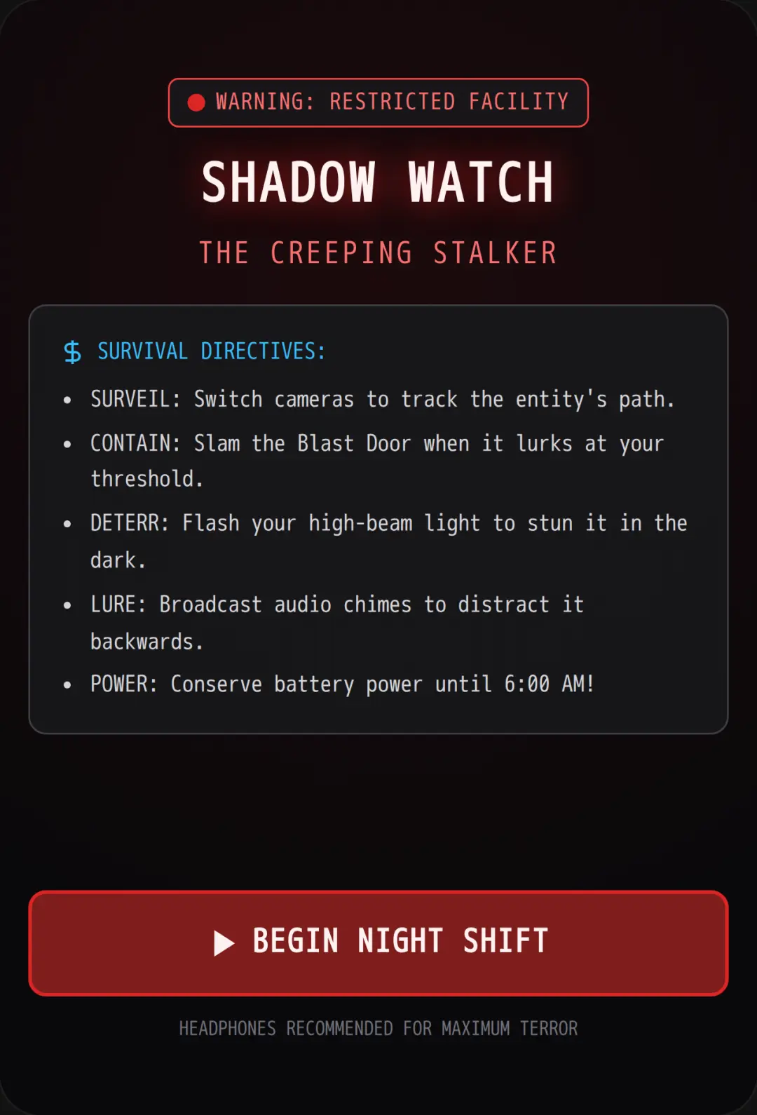 Shadow Watch: Creeping Stalker cover