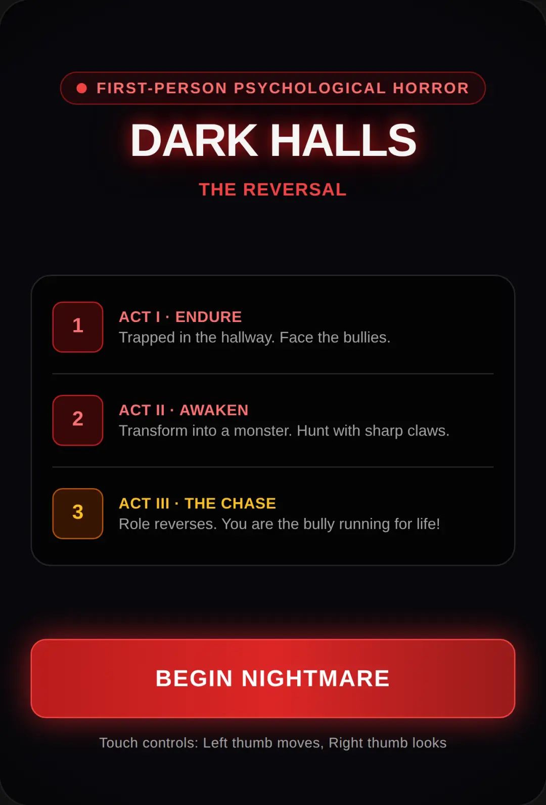 Dark Halls: The Reversal cover