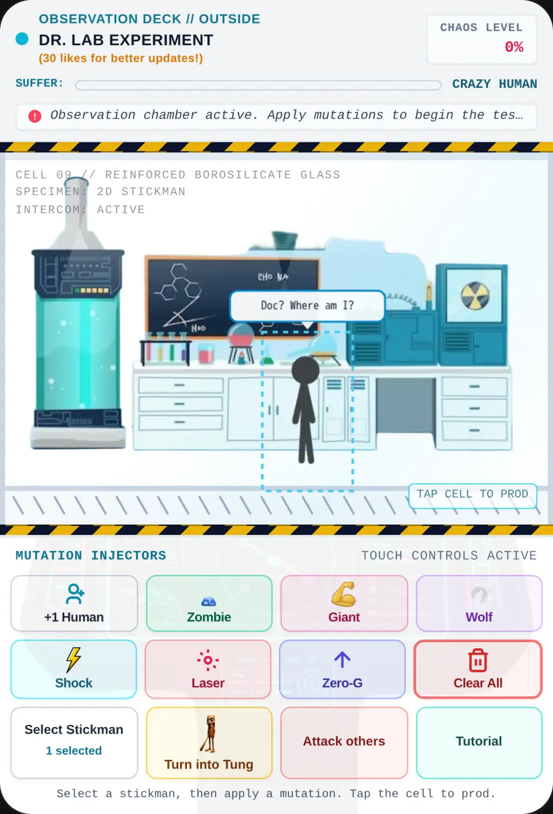 Scientist Lab: Stickman Experiment cover