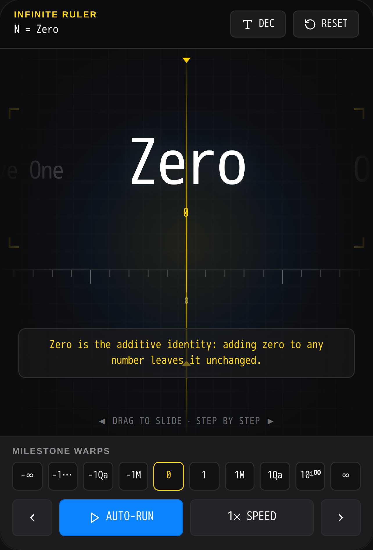 Infinity Number Slider cover