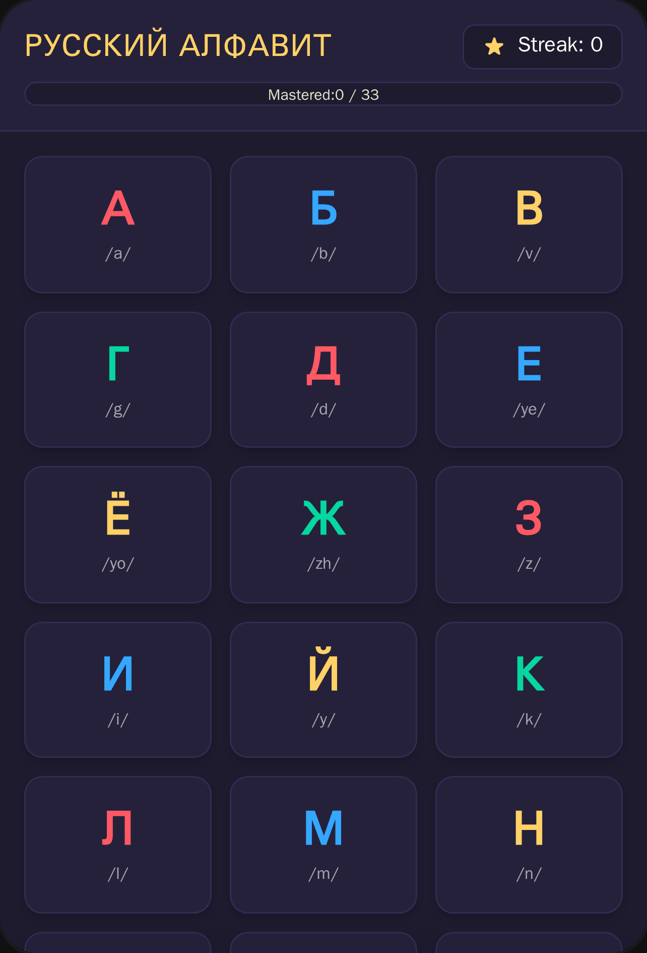 Russian Alphabet Mascot cover