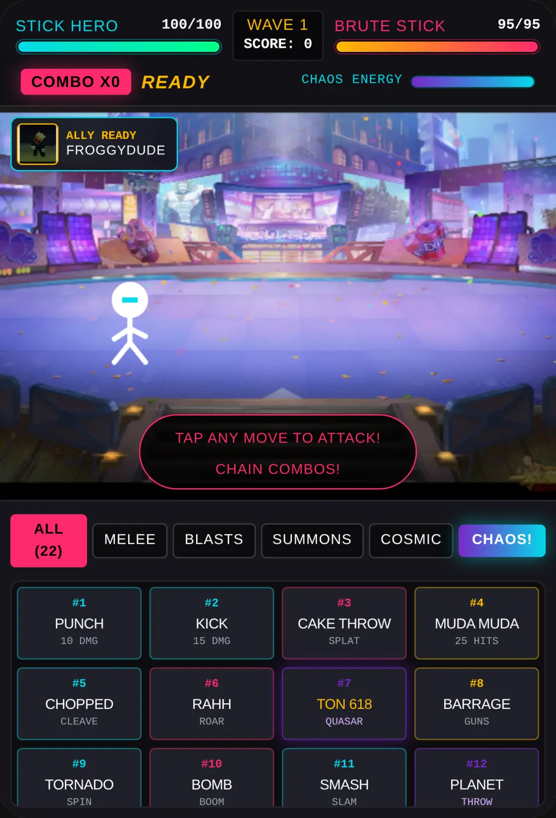 Stickman Chaos Arena: 22 Moves cover