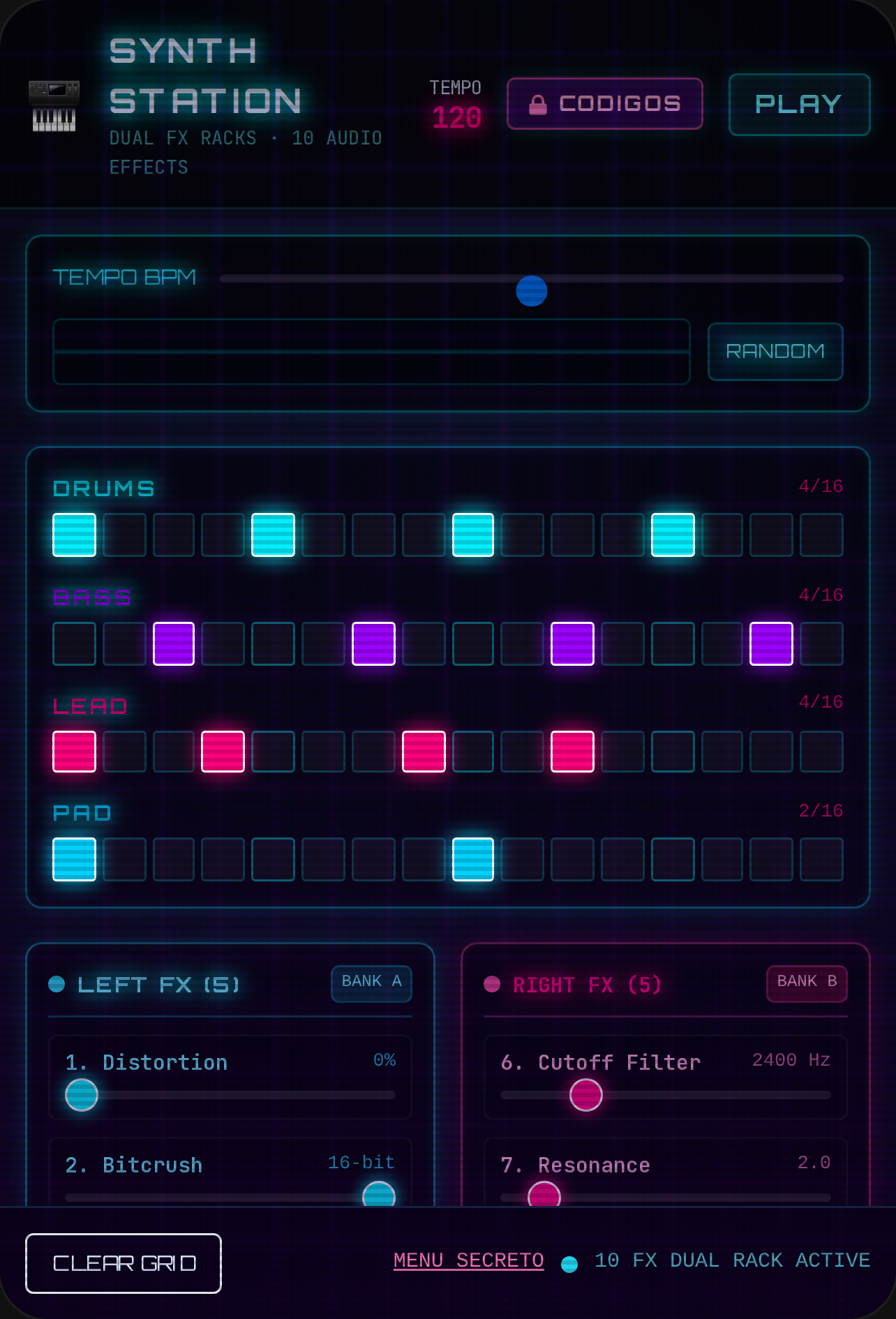 Neon Synth Station cover