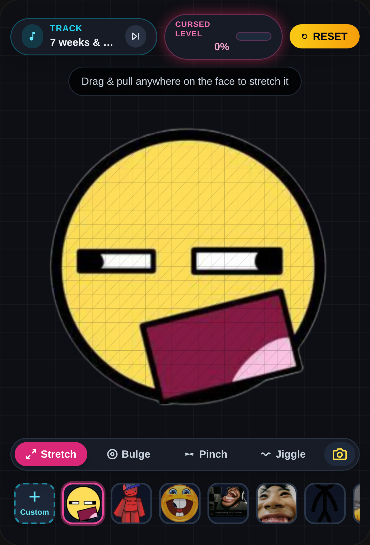 Meme Face Elastic Stretcher cover