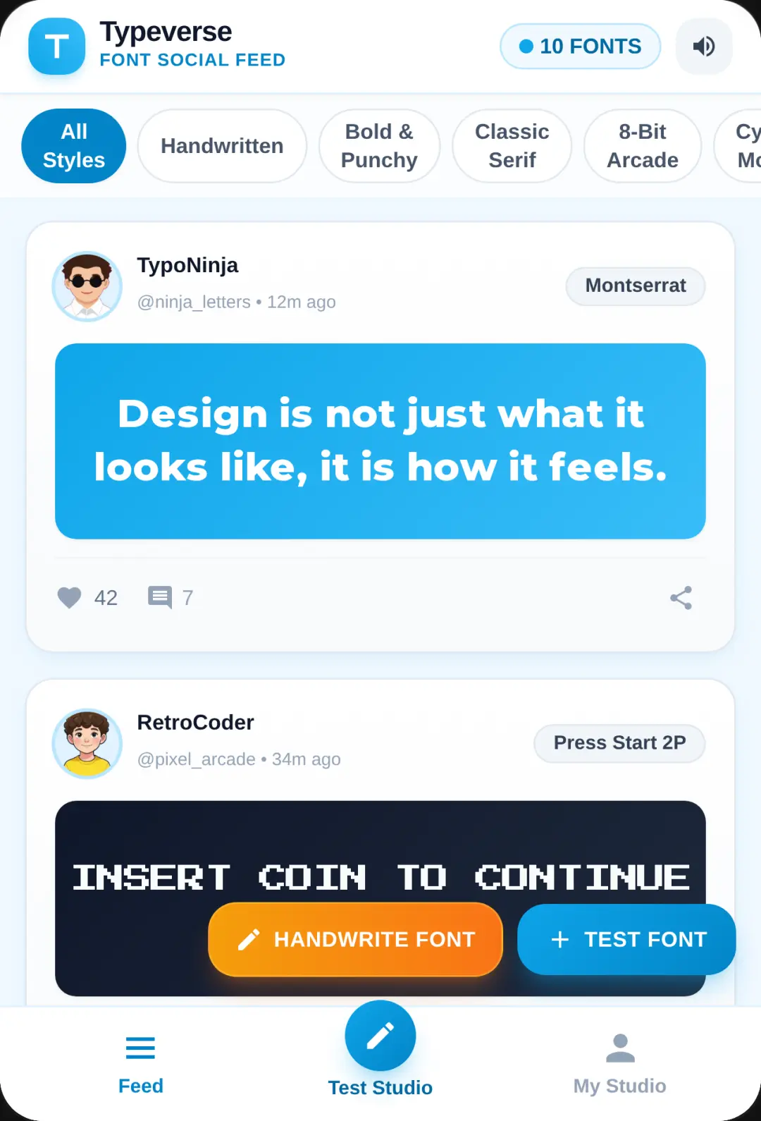 Typeverse - Font Testing Social Studio cover
