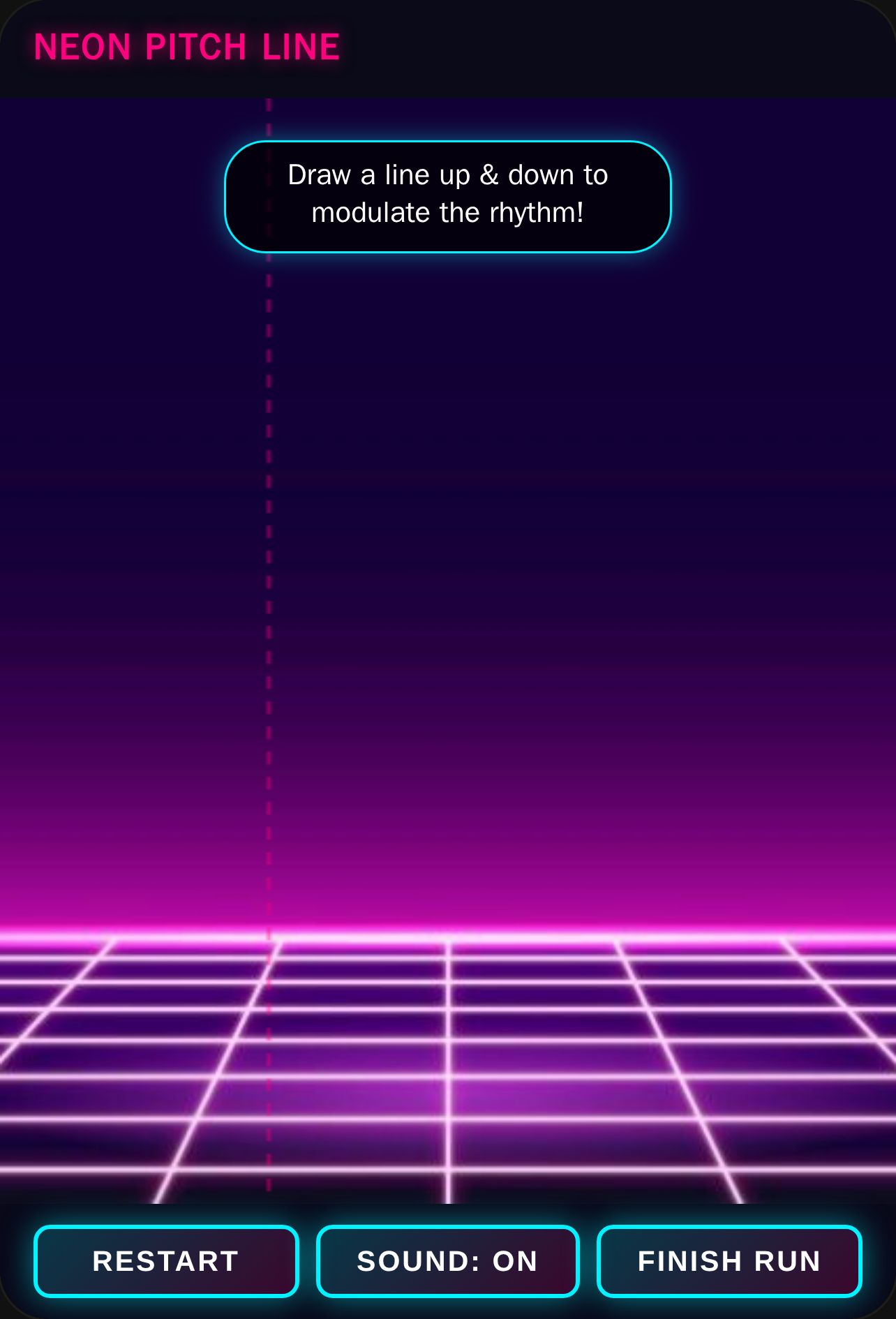 Neon Pitch Line - Drawing Rhythm Game cover