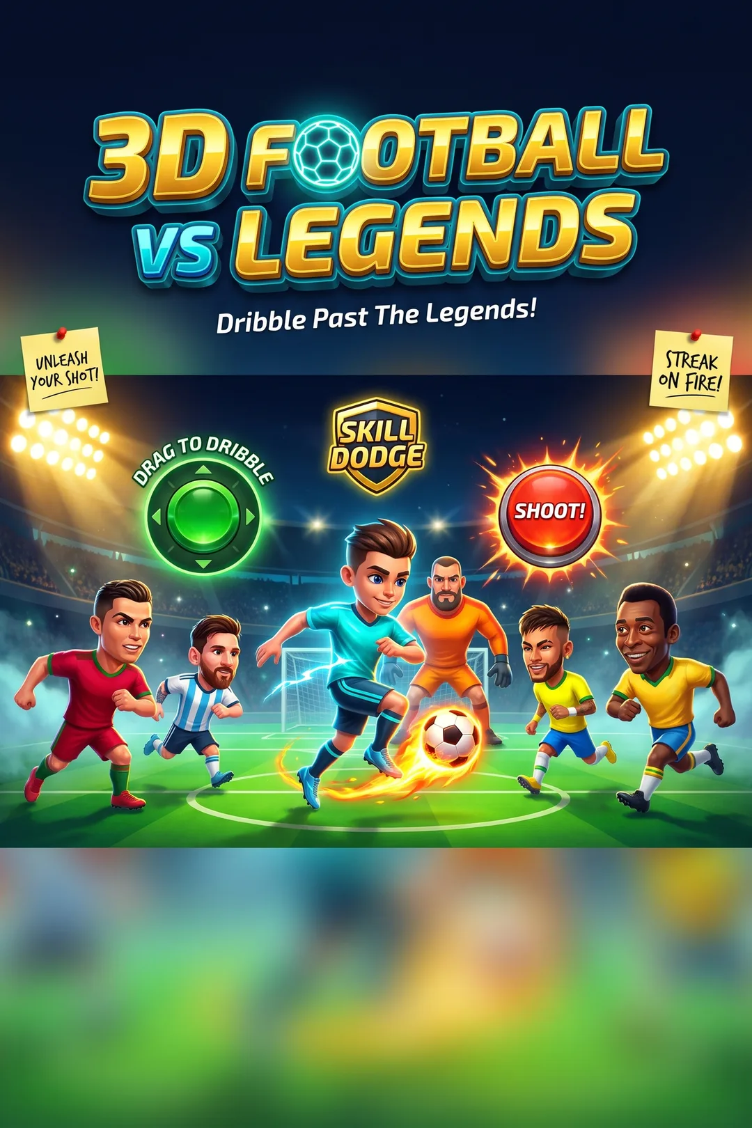3D Football vs Legends