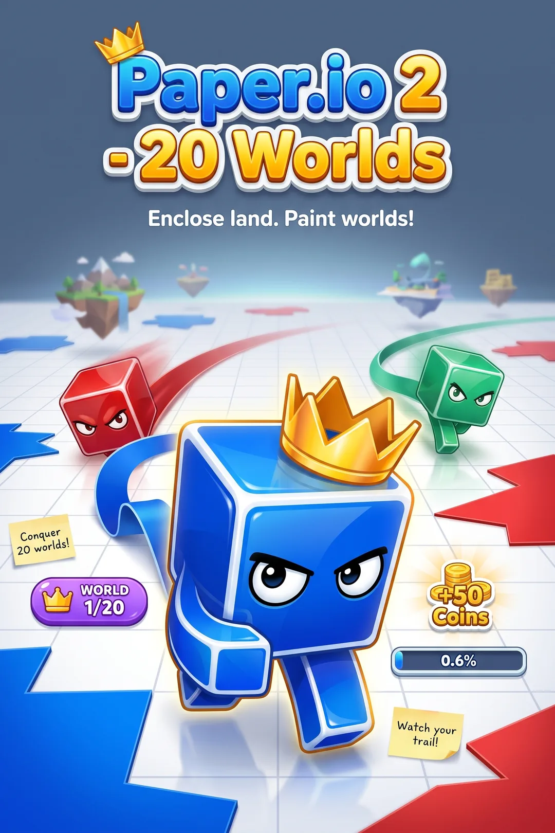 Paper.io 2 - 20 Worlds