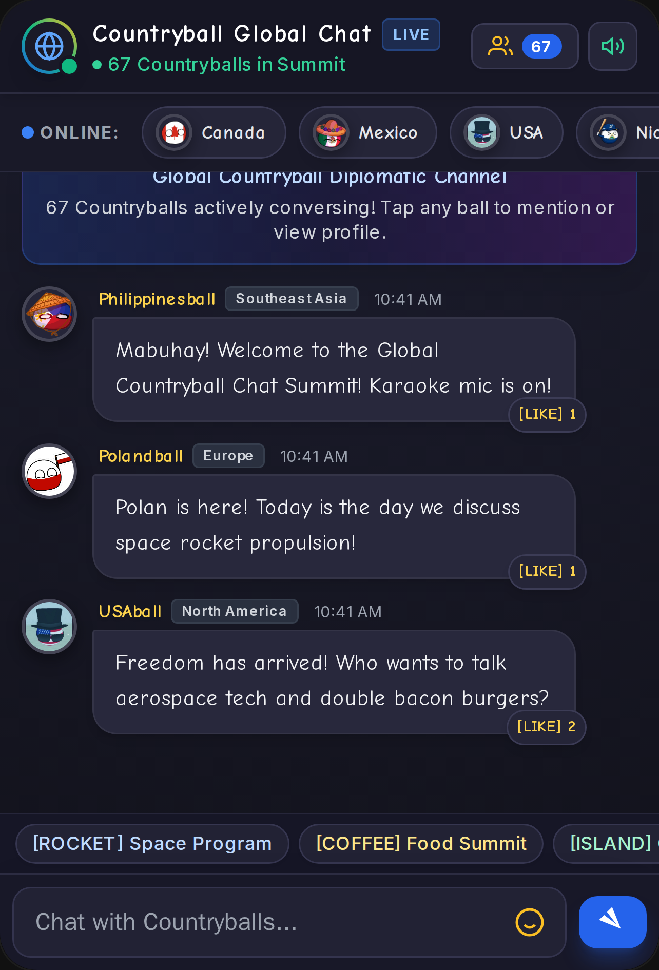 Countryball Global Chat cover