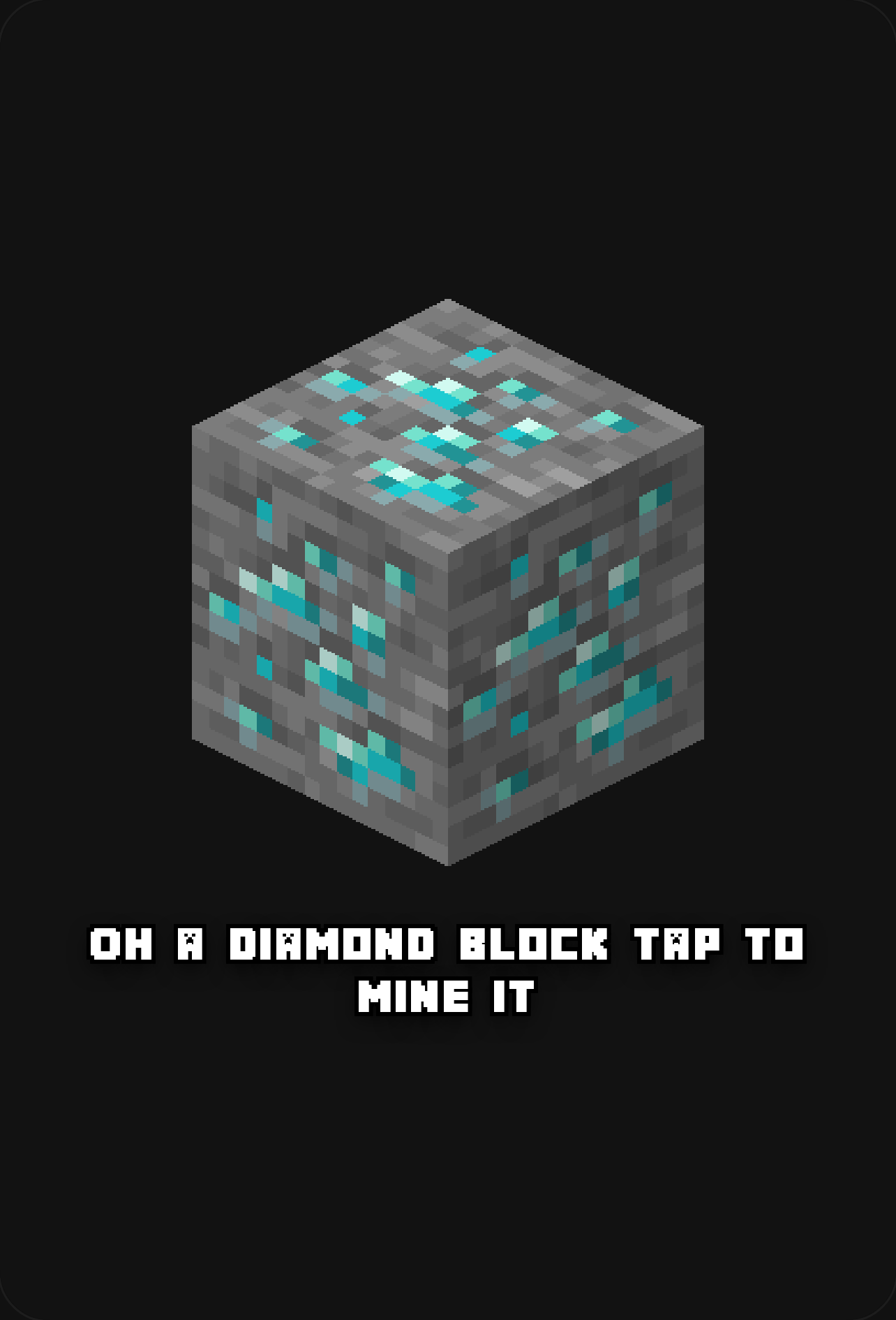 Mine the diamond Diamond Block cover