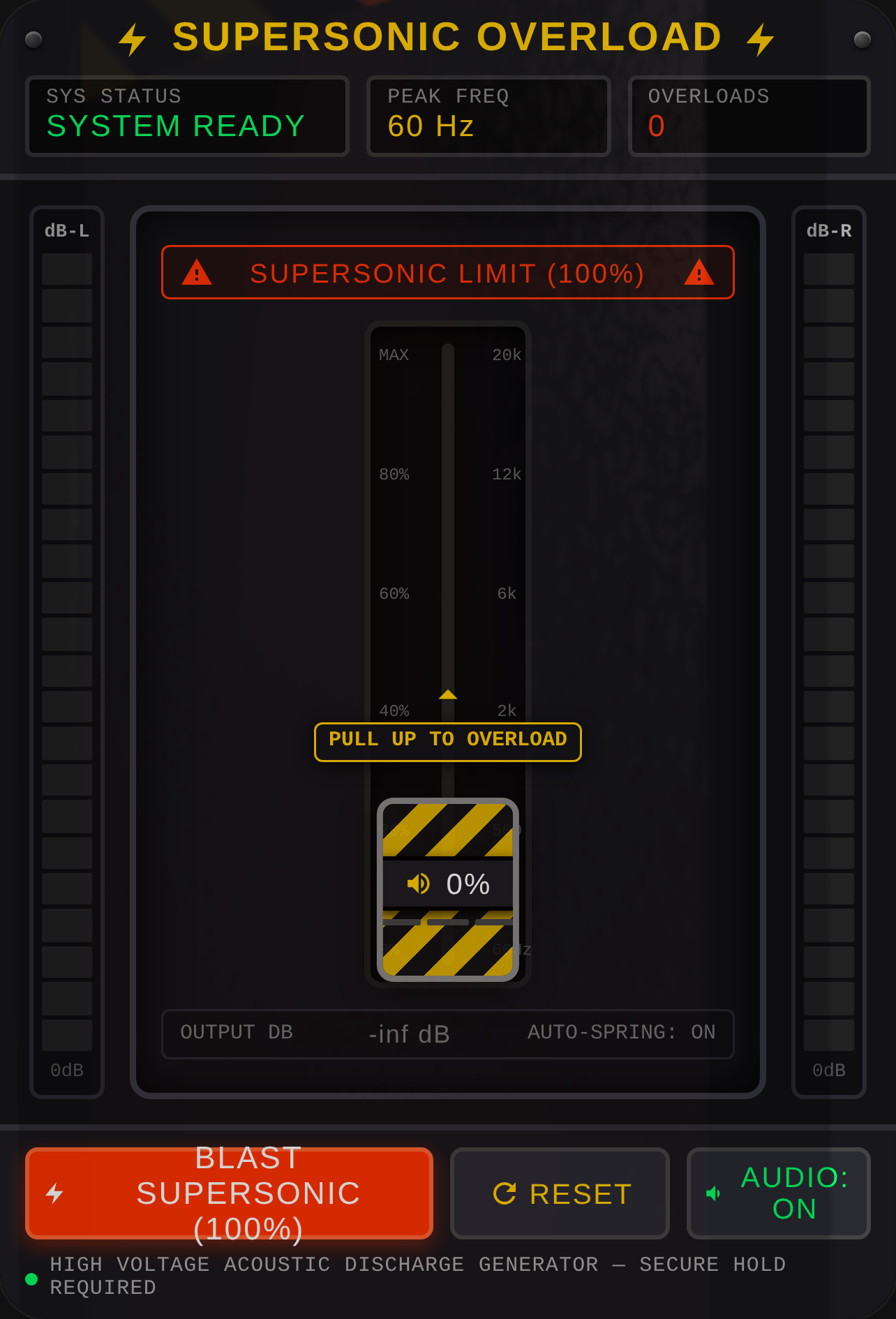 SUPERSONIC OVERLOAD SLIDER cover