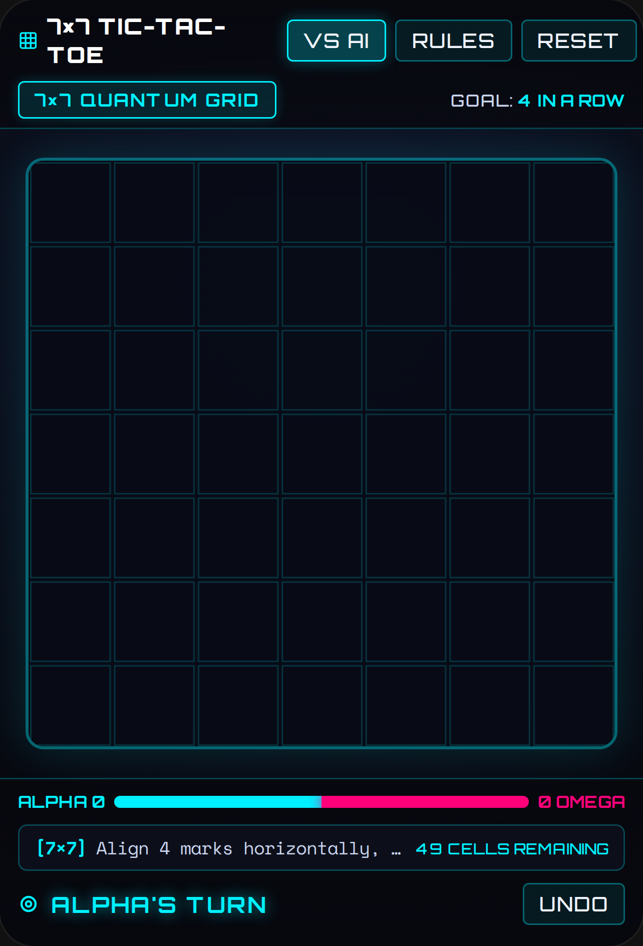 Tic-Tac-Toe 7x7 Multiverse cover