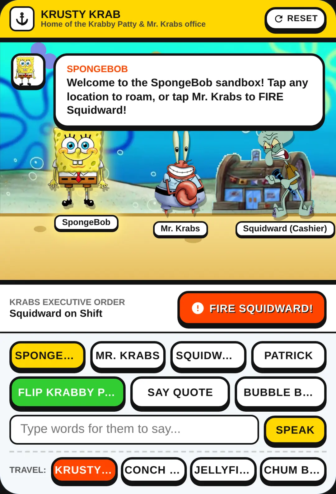 SpongeBob World Sandbox: Bikini Bottom Control cover