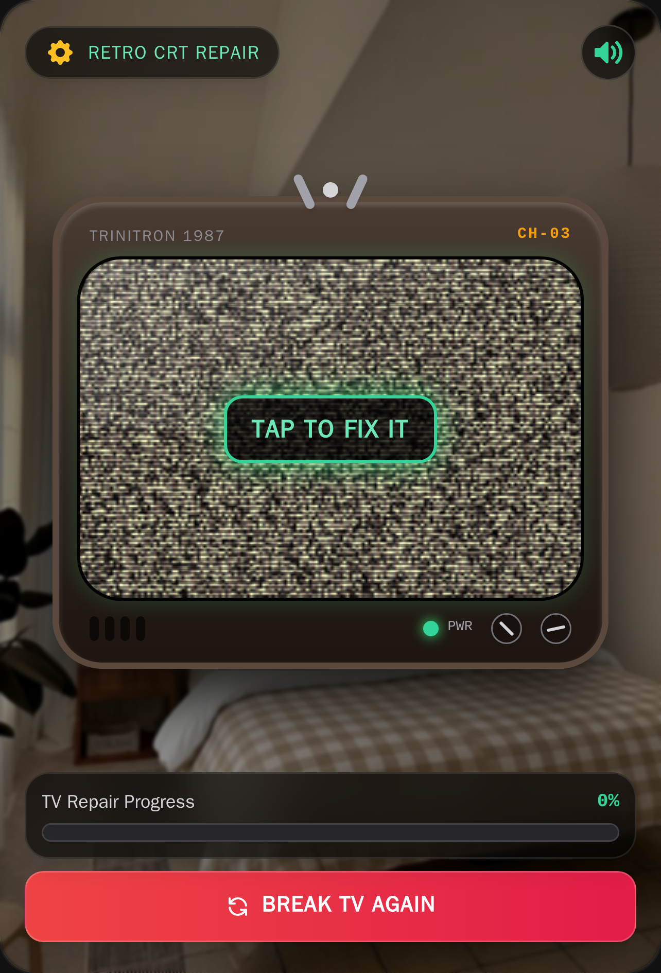 Fix the Broken TV cover