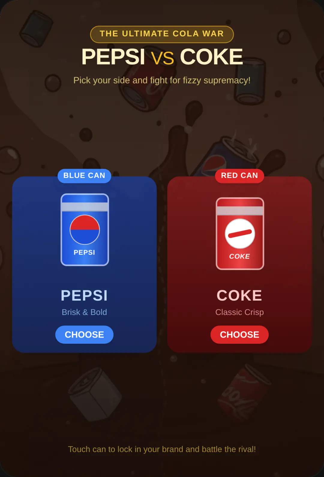 Pepsi vs Coke: Cola War cover