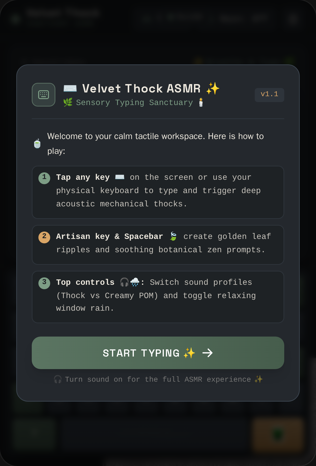 Velvet Thock ASMR cover