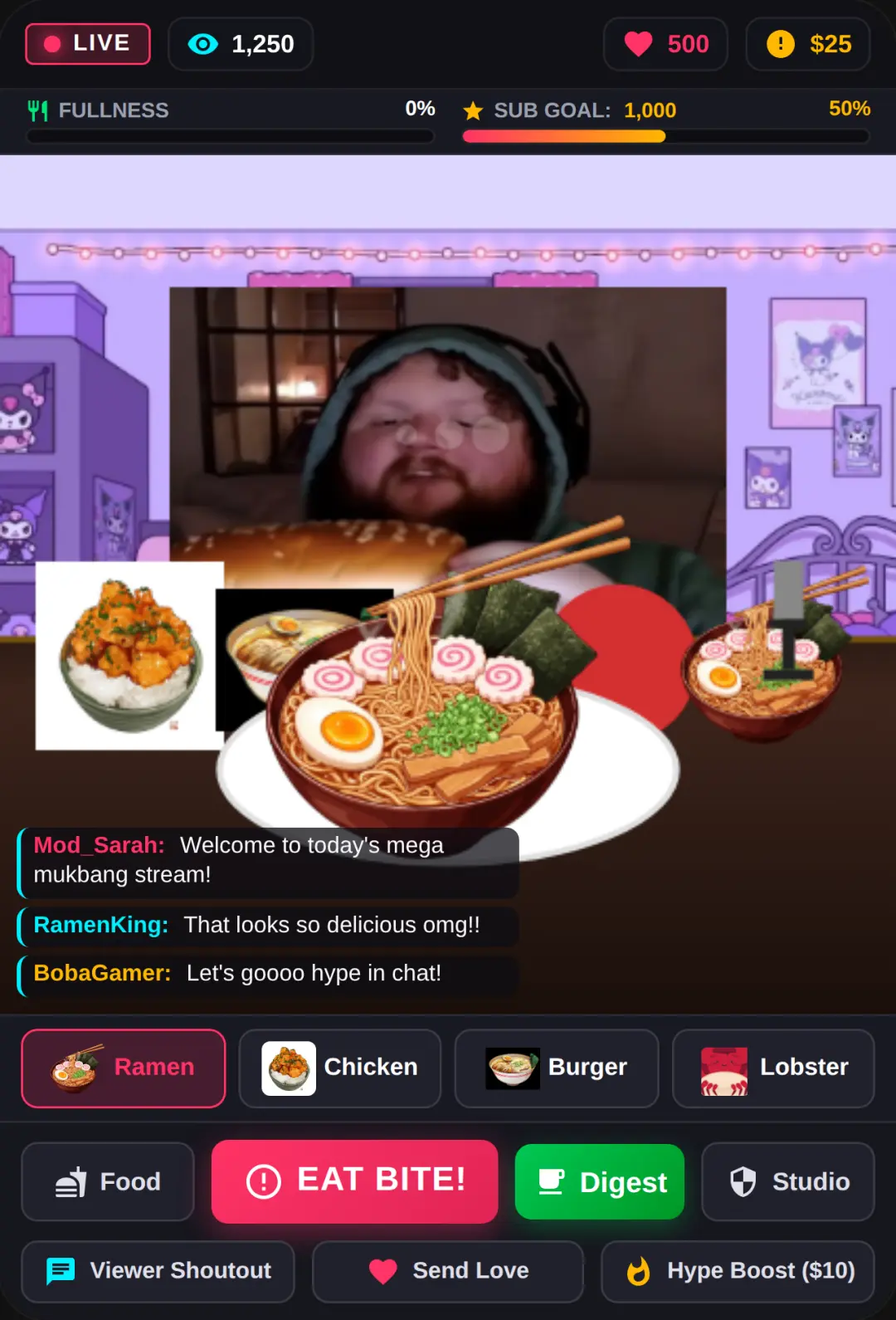 Mukbang Streamer Live cover
