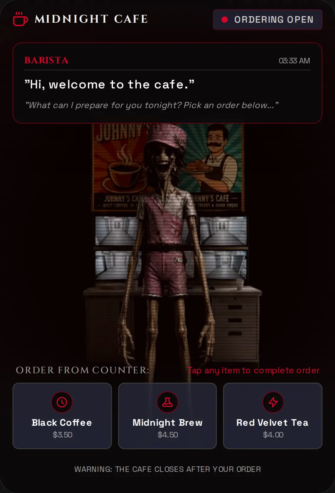 Midnight Cafe - Horror Game cover