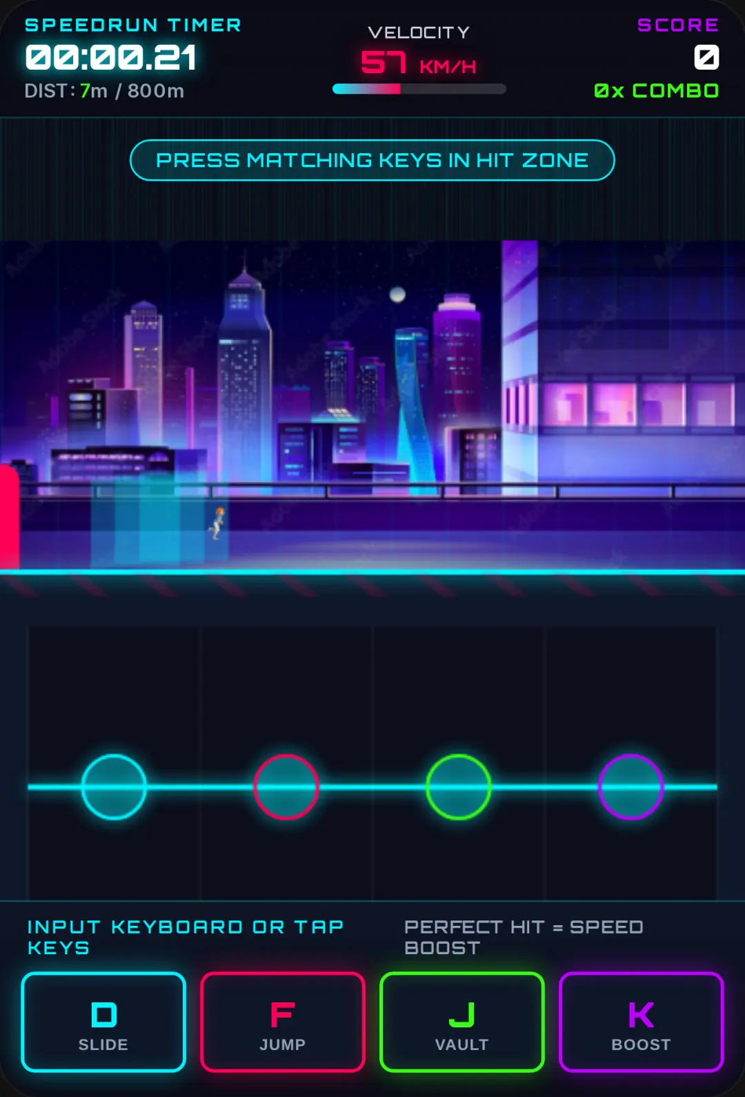 CYBER-RUN: Keyboard Parkour Speedrun cover