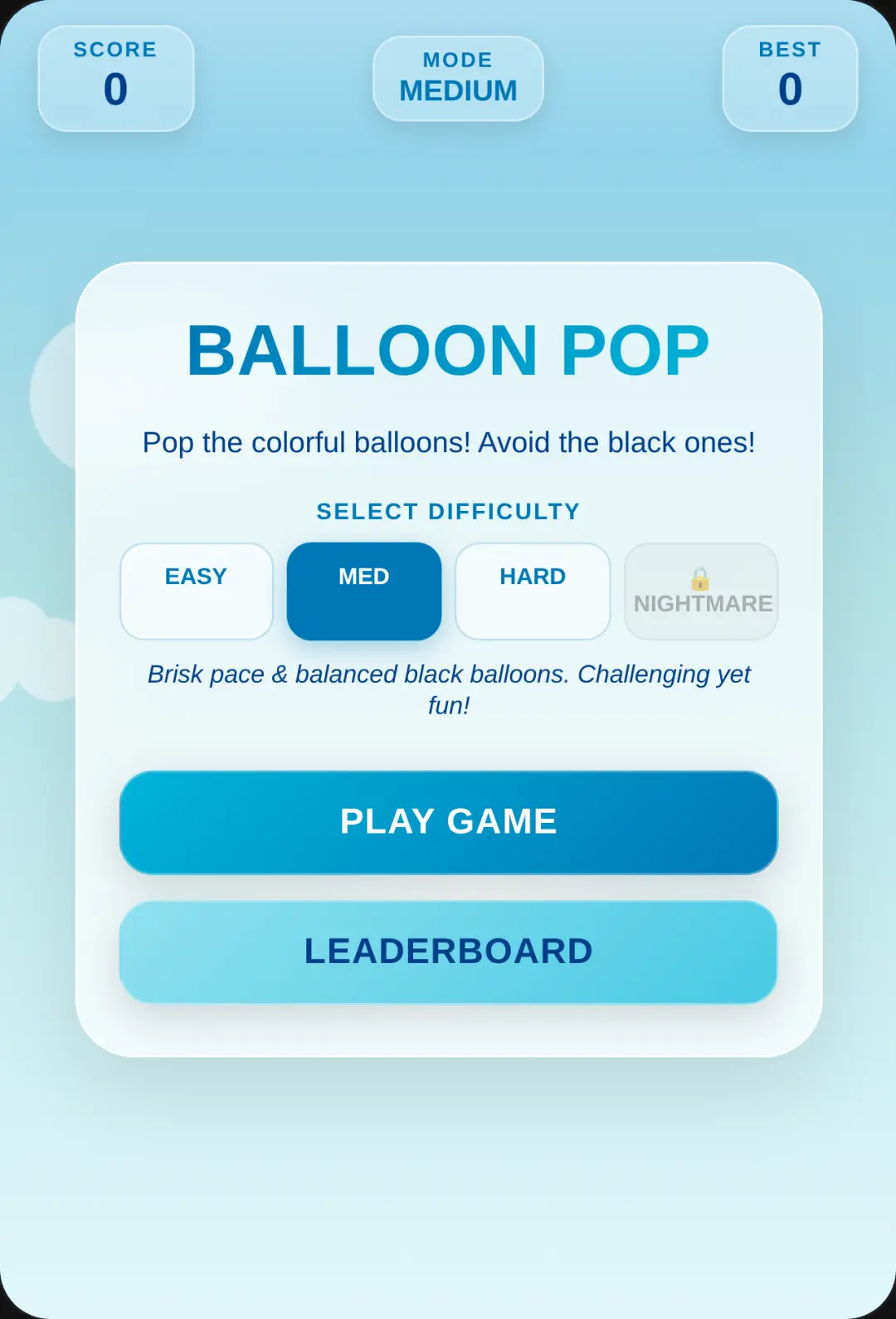 The gameplay is simple.. pop the balloon, make it balance, and be carefully of the black balloon!🤫 cover