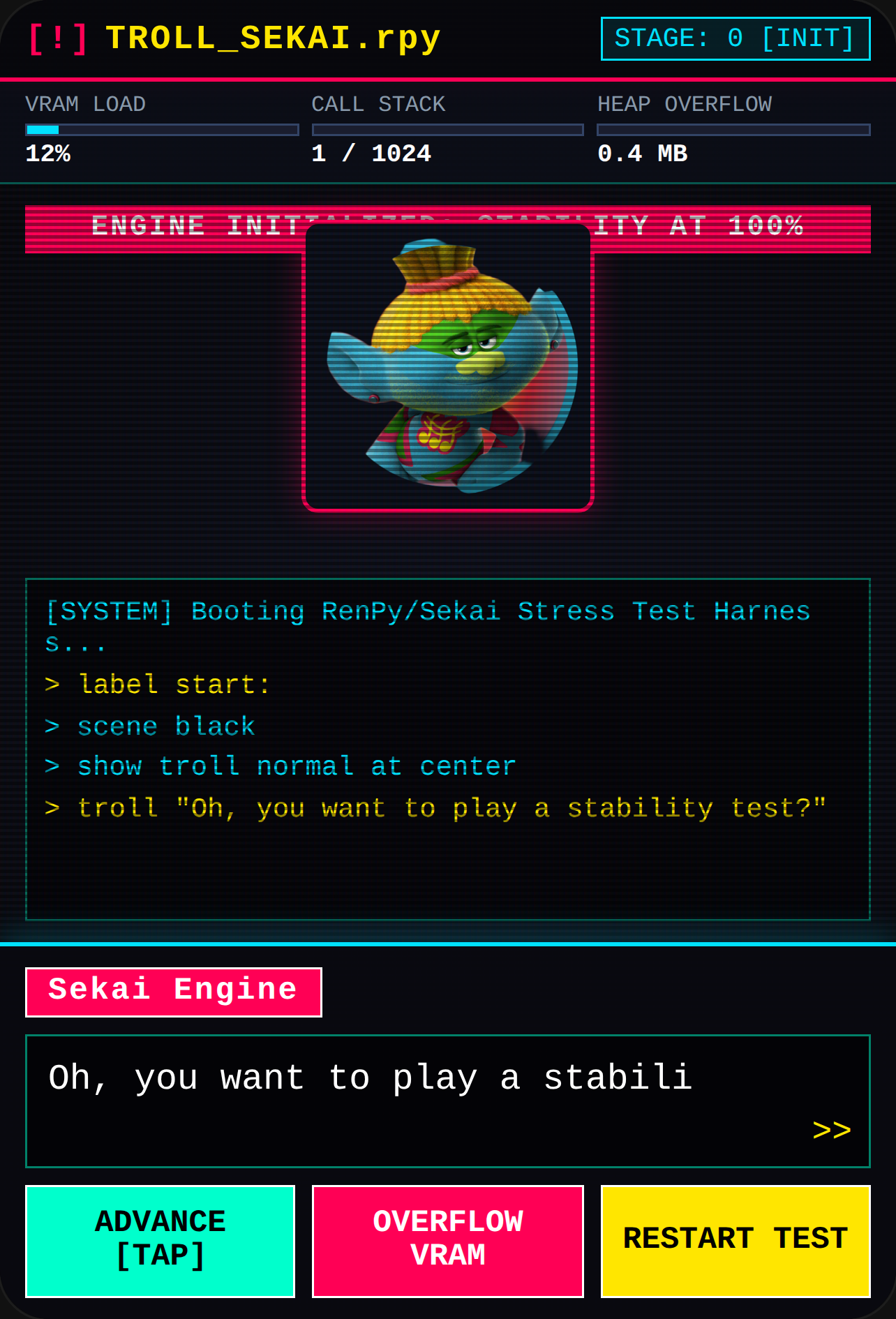 TROLL_SEKAI // Engine Stress Test cover
