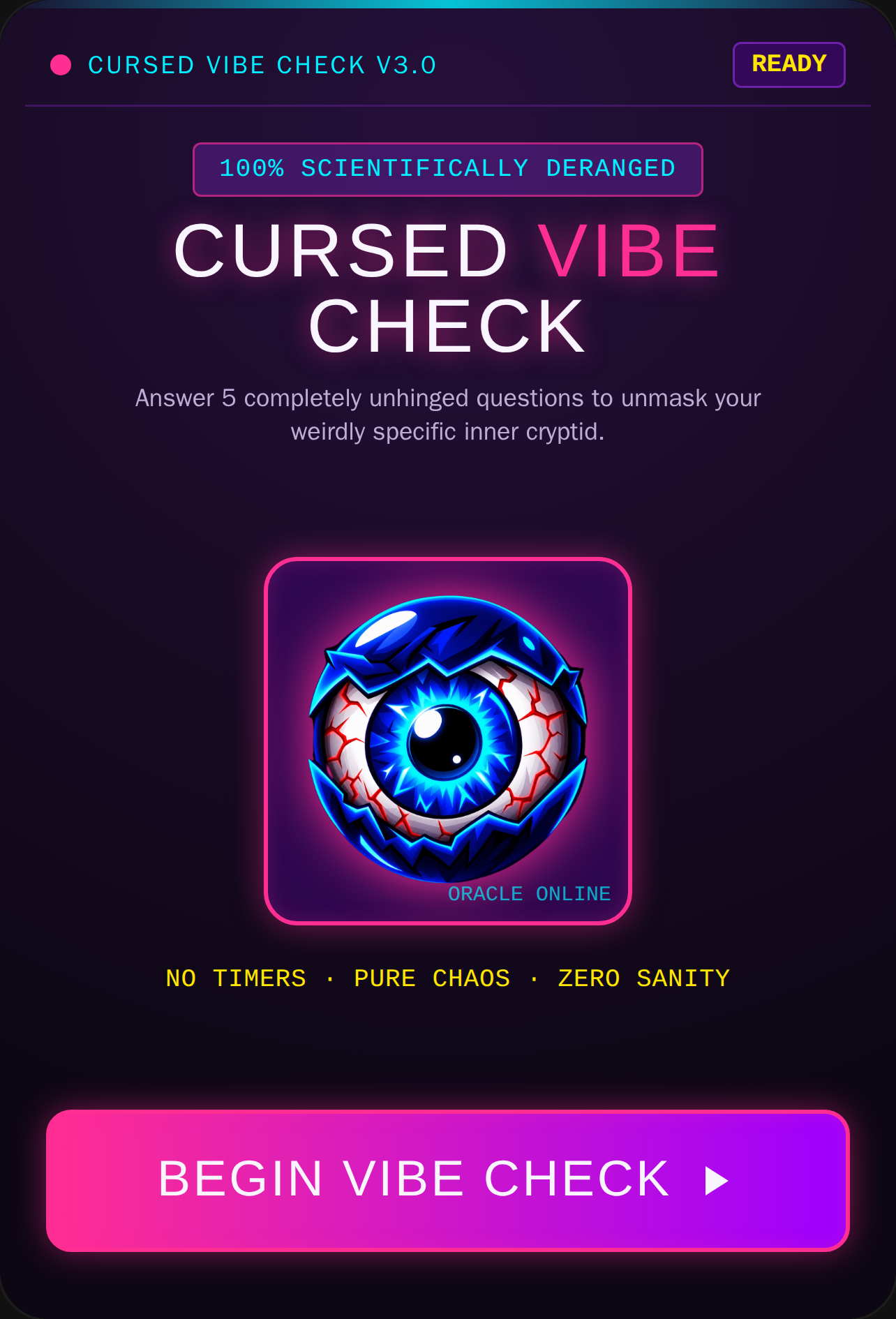 Cursed Vibe Check cover