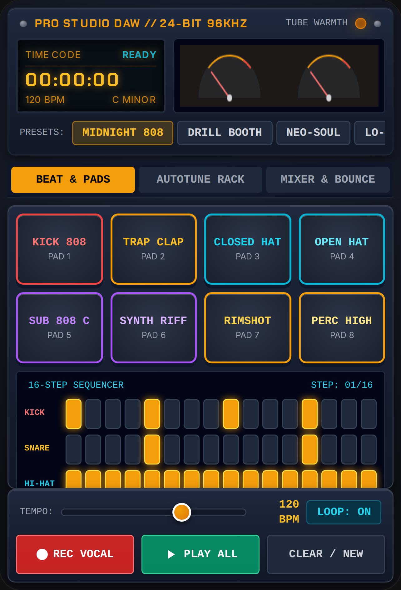 Studio Recording Studio DAW cover