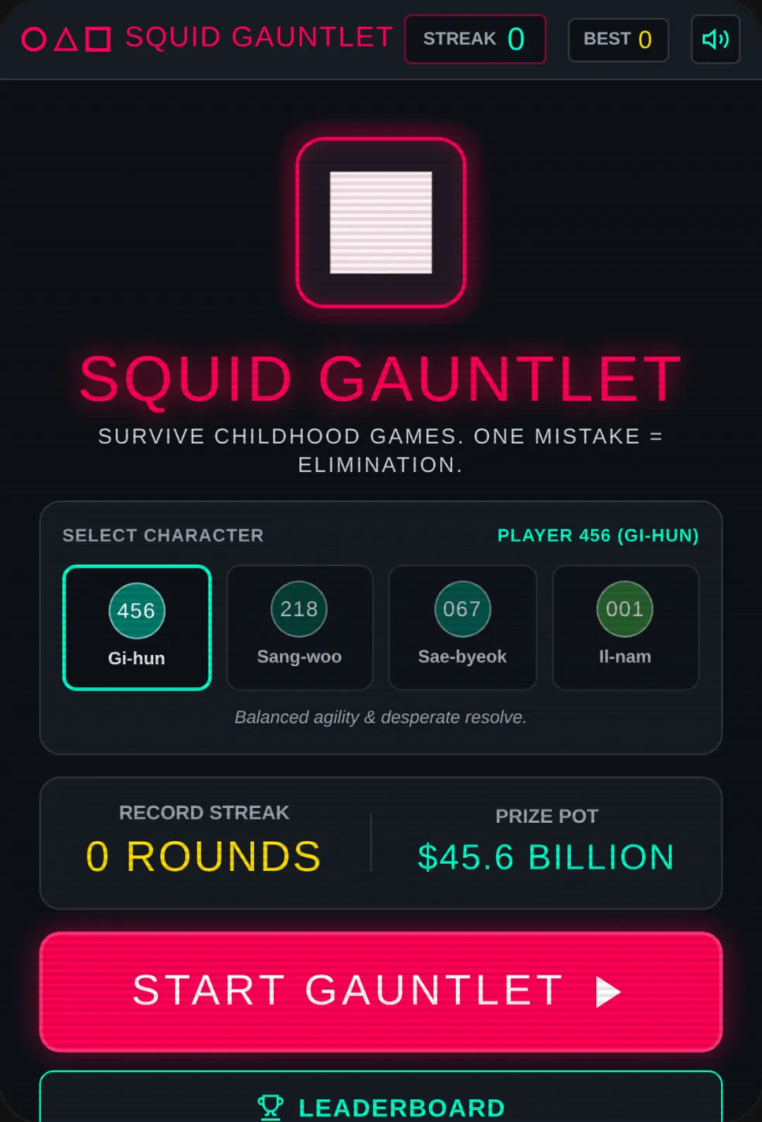 Squid Gauntlet - Survival Streak cover