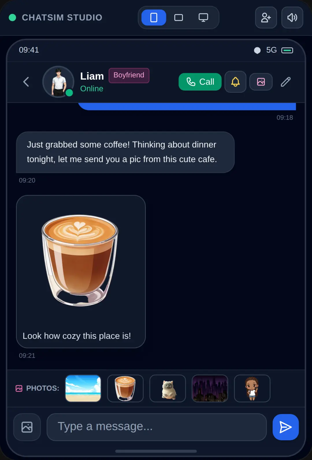 Chat Universe - Multi-Device Simulator cover